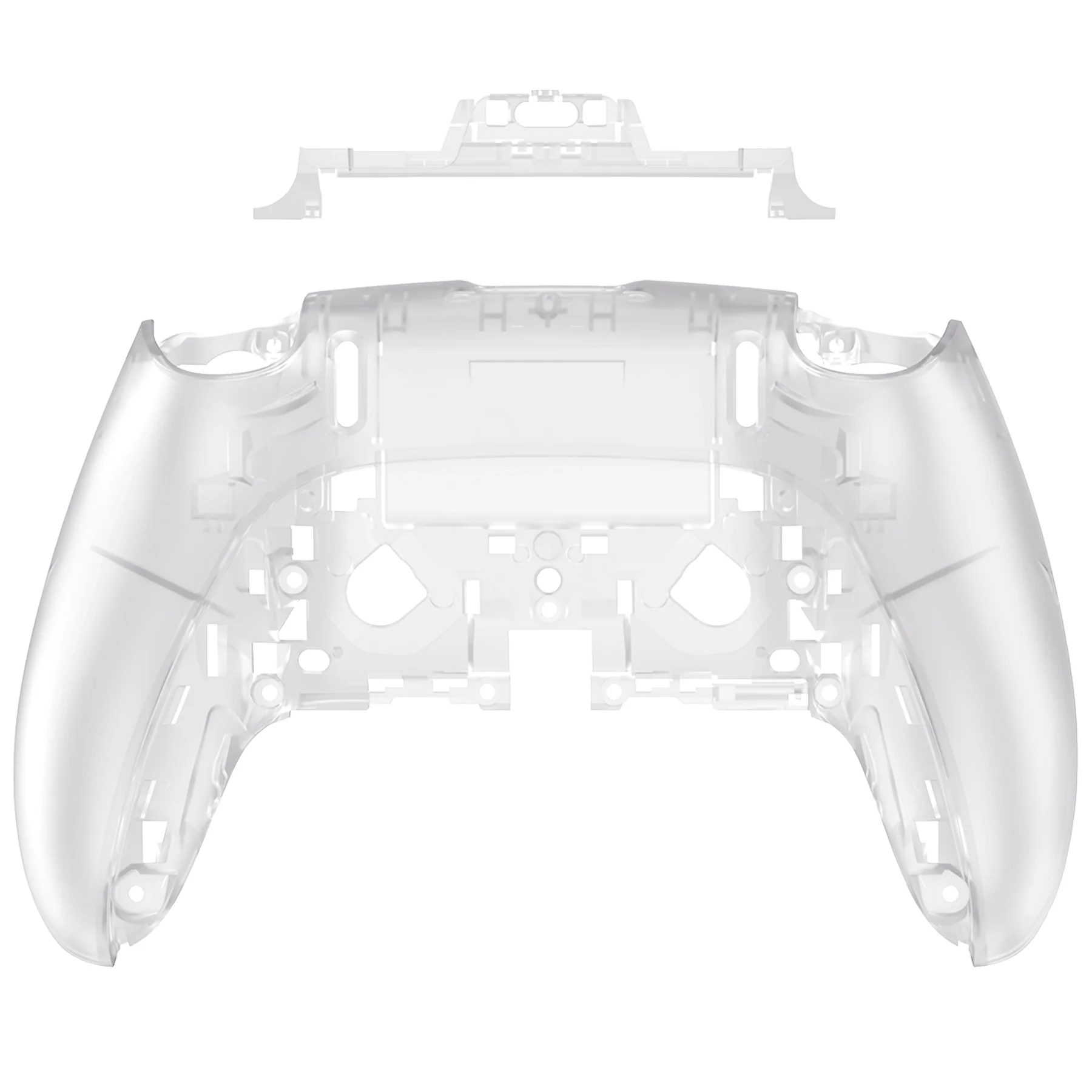 eXtremeRate Replacement Back Housing Bottom Shell Compatible with PS5 Edge Controller - Glow in Dark - Green - Image 8