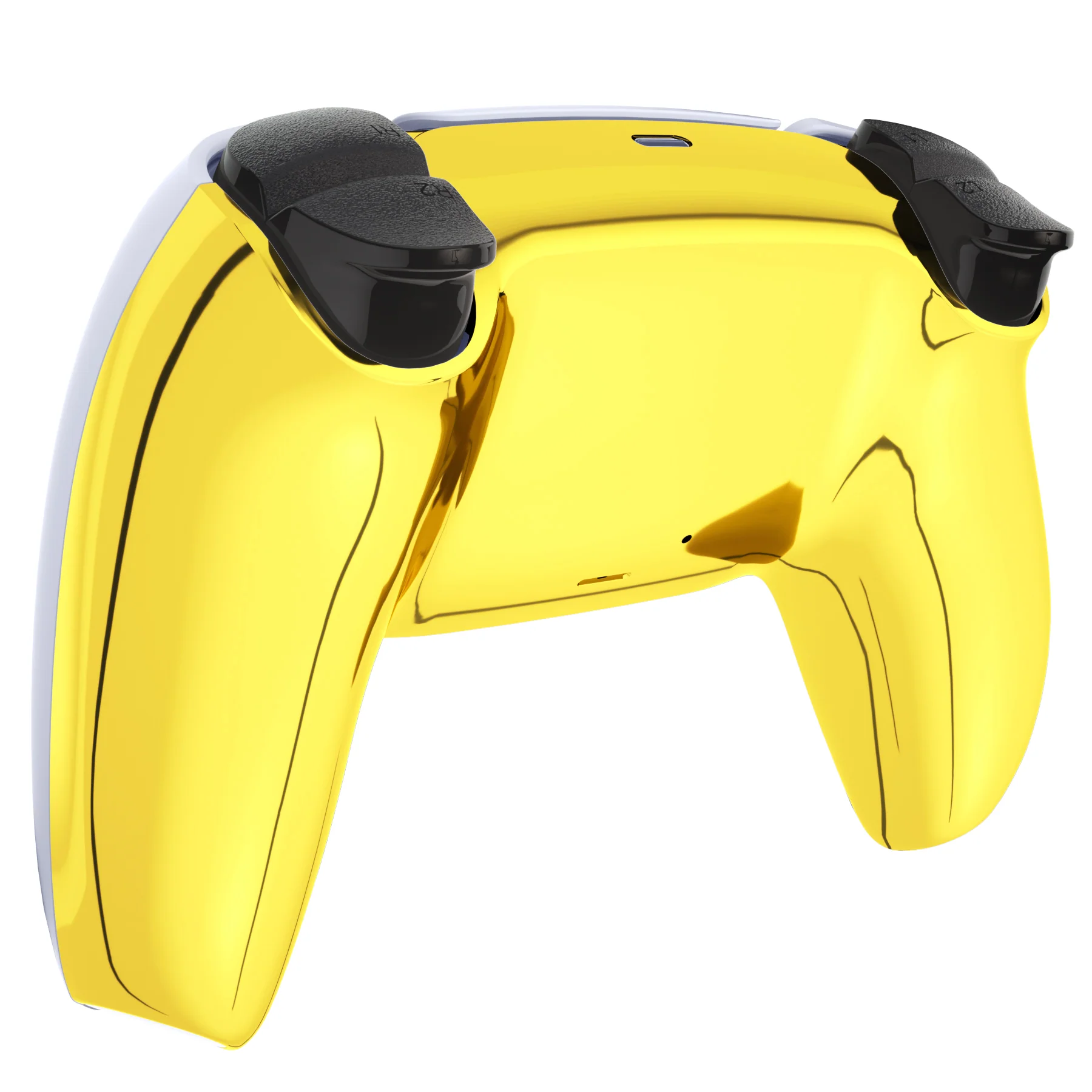 eXtremeRate Replacement Back Housing Bottom Shell for PS5 Controller BDM-010/020/030/040/050/060 - Chrome Gold - Image 4