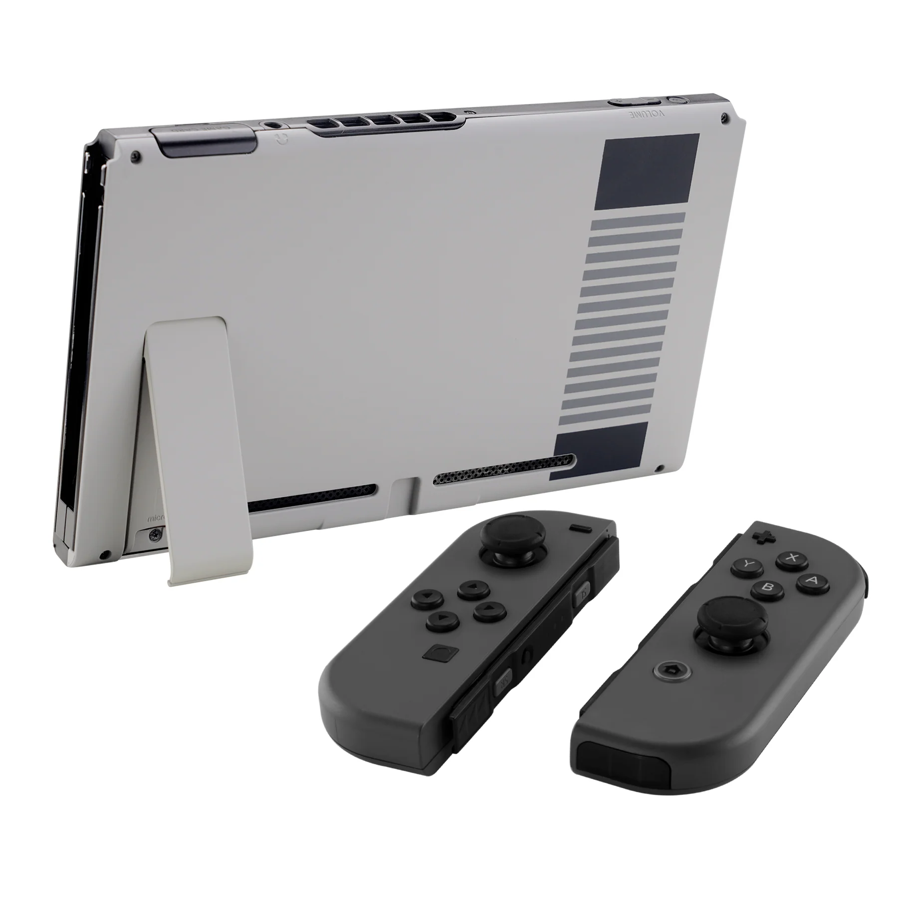 eXtremeRate Replacement Back Plate with Kickstand for Nintendo Switch Console - Classics NES Style - Image 4
