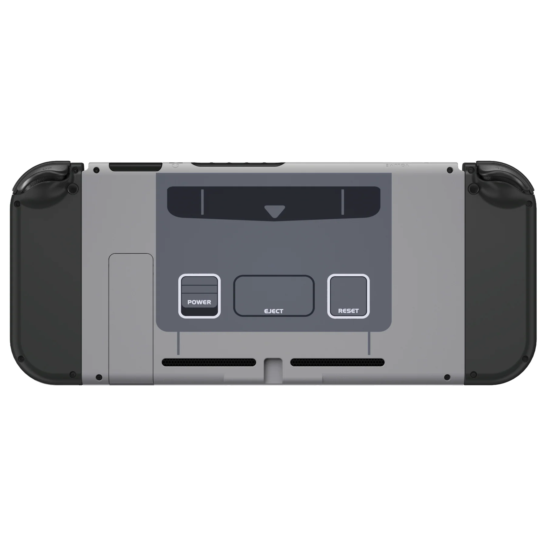 eXtremeRate Replacement Back Plate with Kickstand for Nintendo Switch Console - SFC SNES Classic EU Style - Image 2