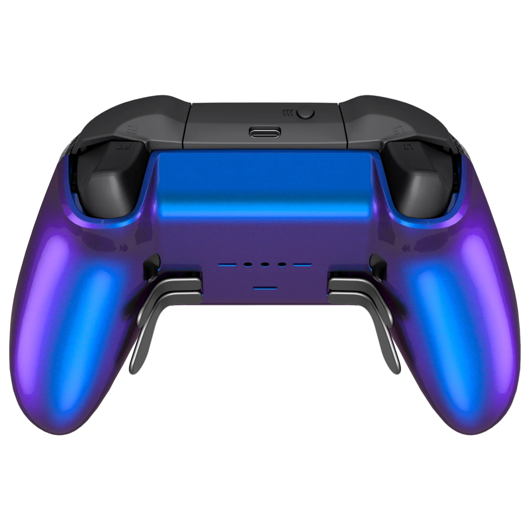 eXtremeRate Replacement Bottom Shell Case for Xbox Elite Series 2 & Elite Series 2 Core Controller Model 1797 - Chameleon Purple Blue - Image 8