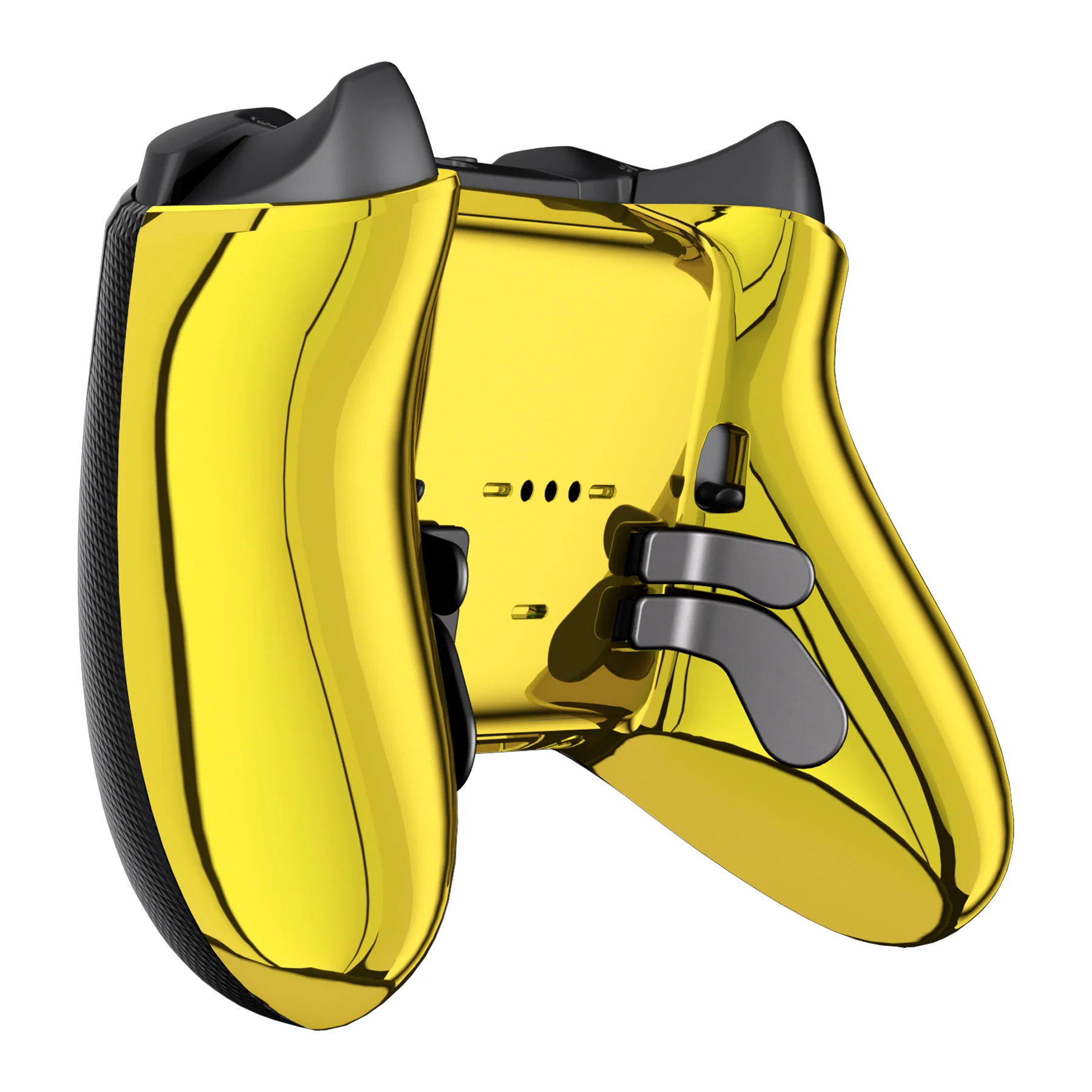 eXtremeRate Replacement Bottom Shell Case for Xbox Elite Series 2 & Elite Series 2 Core Controller Model 1797 - Chrome Gold - Image 7