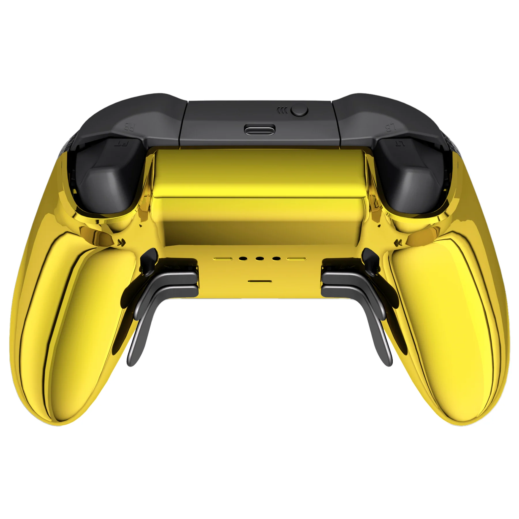 eXtremeRate Replacement Bottom Shell Case for Xbox Elite Series 2 & Elite Series 2 Core Controller Model 1797 - Chrome Gold - Image 8