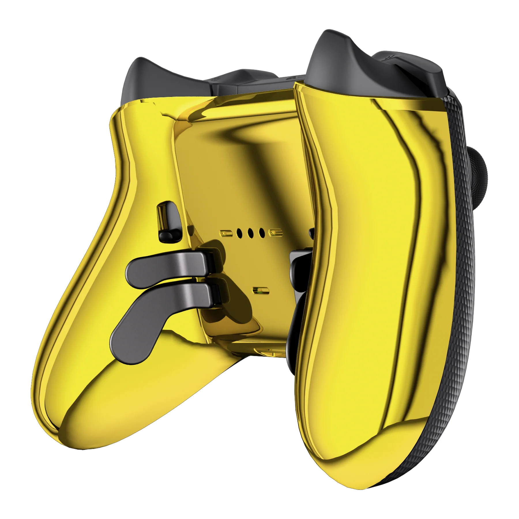 eXtremeRate Replacement Bottom Shell Case for Xbox Elite Series 2 & Elite Series 2 Core Controller Model 1797 - Chrome Gold - Image 9