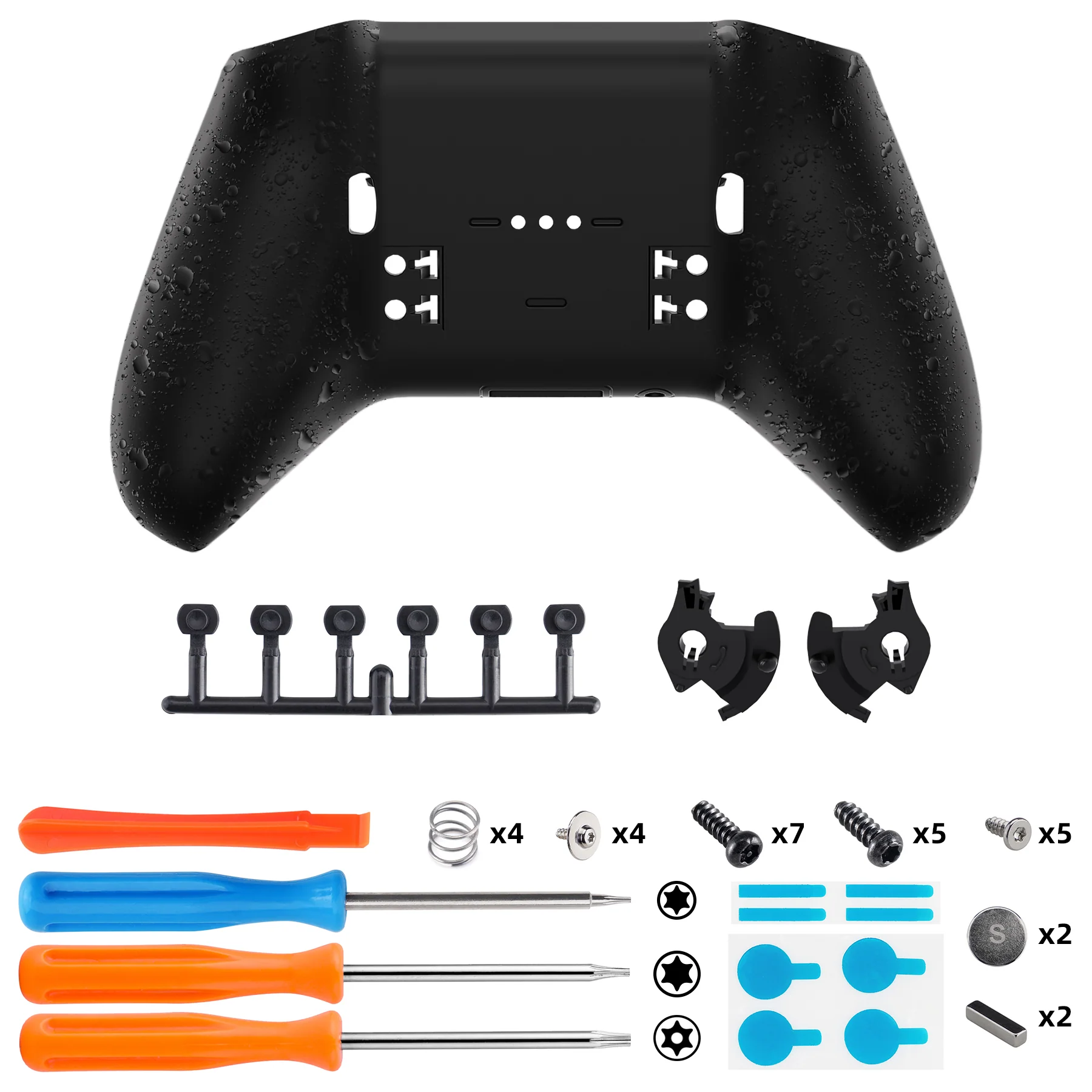 eXtremeRate Replacement Bottom Shell Case for Xbox Elite Series 2 & Elite Series 2 Core Controller Model 1797 - Textured Black - Image 2