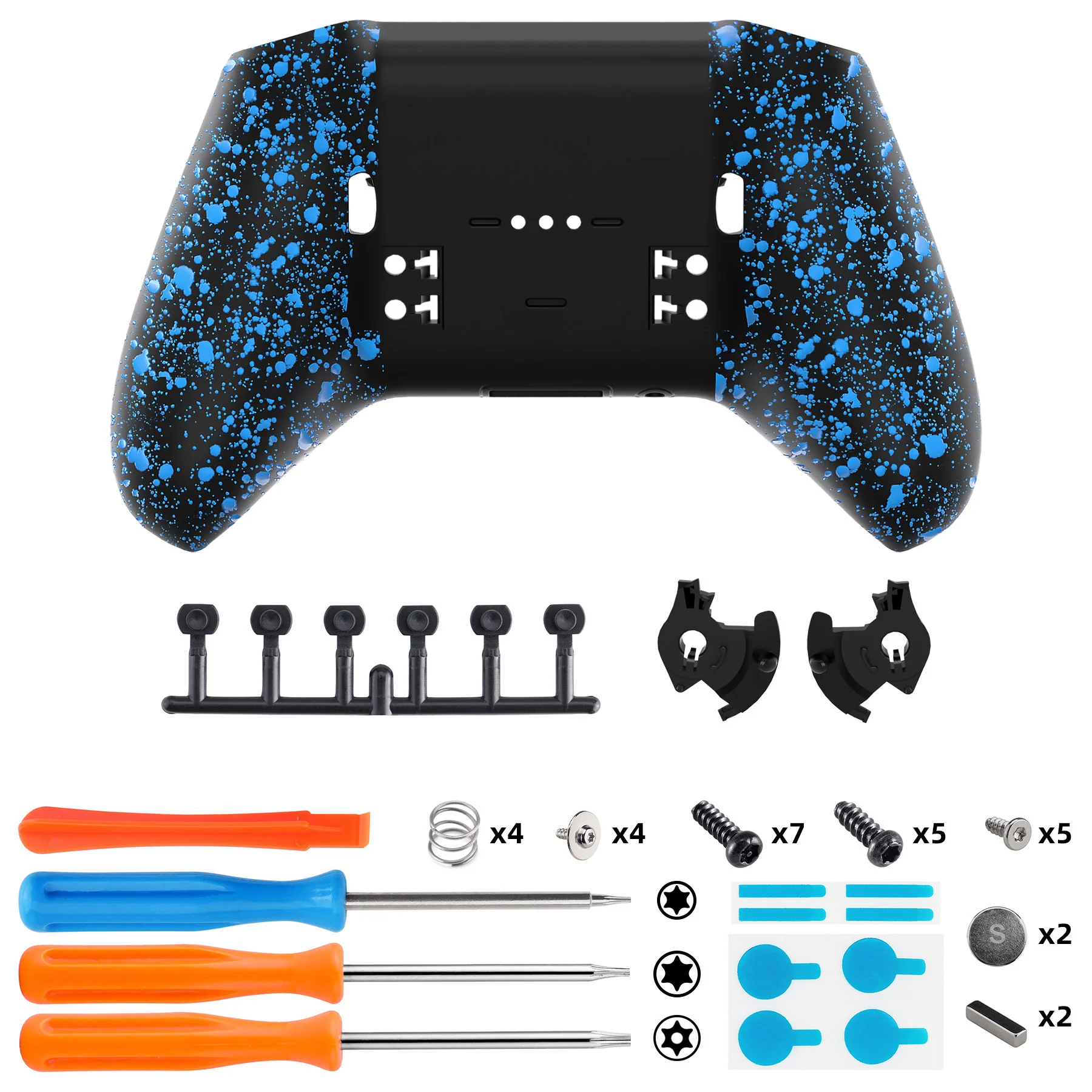 eXtremeRate Replacement Bottom Shell Case for Xbox Elite Series 2 & Elite Series 2 Core Controller Model 1797 - Textured Blue - Image 2