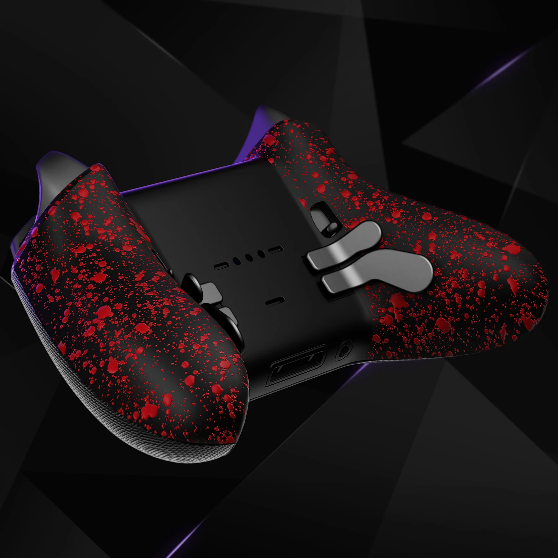eXtremeRate Replacement Bottom Shell Case for Xbox Elite Series 2 & Elite Series 2 Core Controller Model 1797 - Textured Red - Image 6