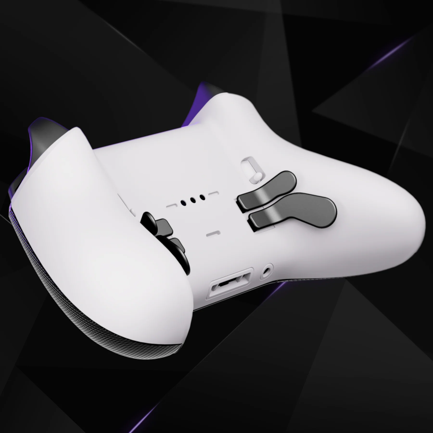 eXtremeRate Replacement Bottom Shell Case for Xbox Elite Series 2 & Elite Series 2 Core Controller Model 1797 - White - Image 6