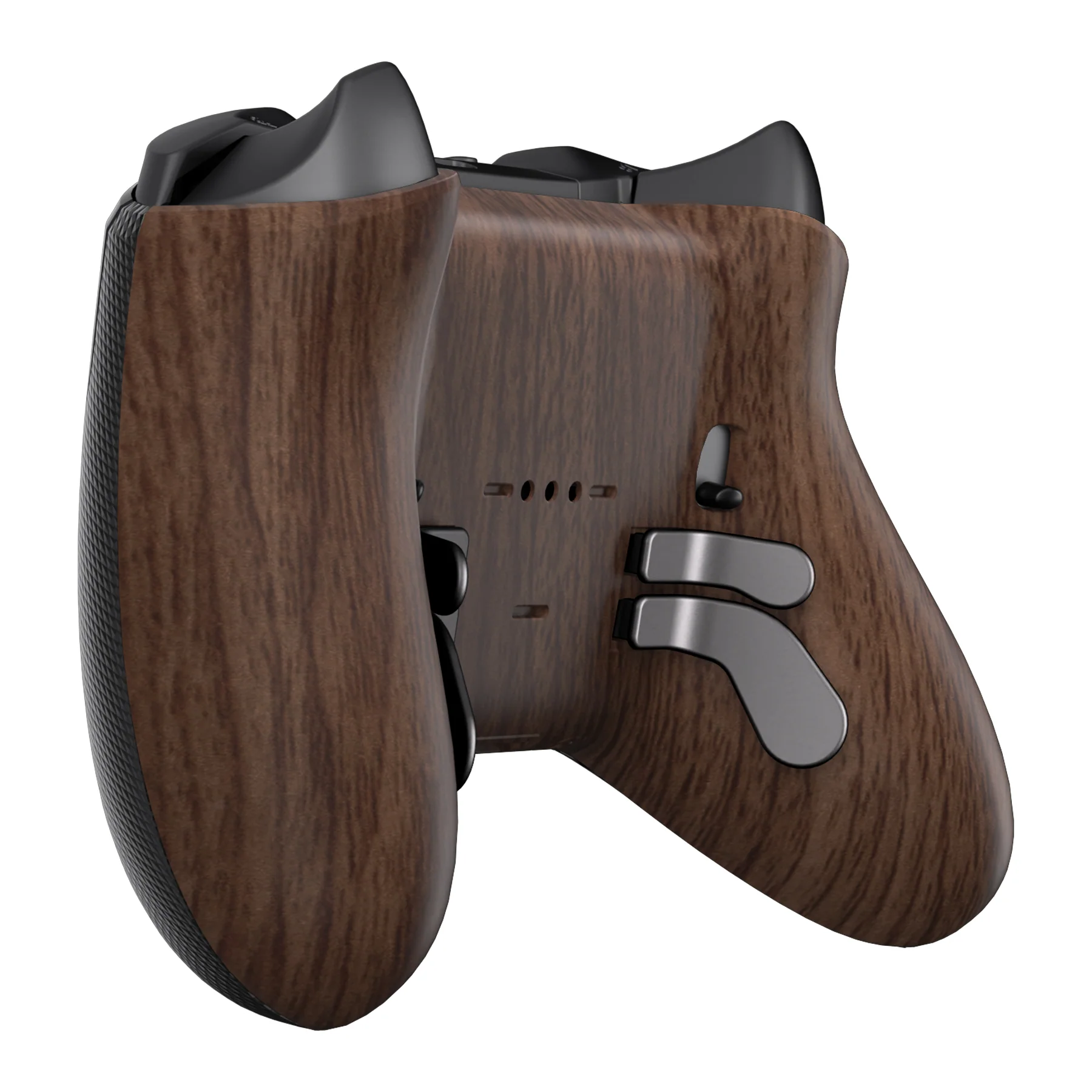 eXtremeRate Replacement Bottom Shell Case for Xbox Elite Series 2 & Elite Series 2 Core Controller Model 1797 - Wood Grain - Image 8