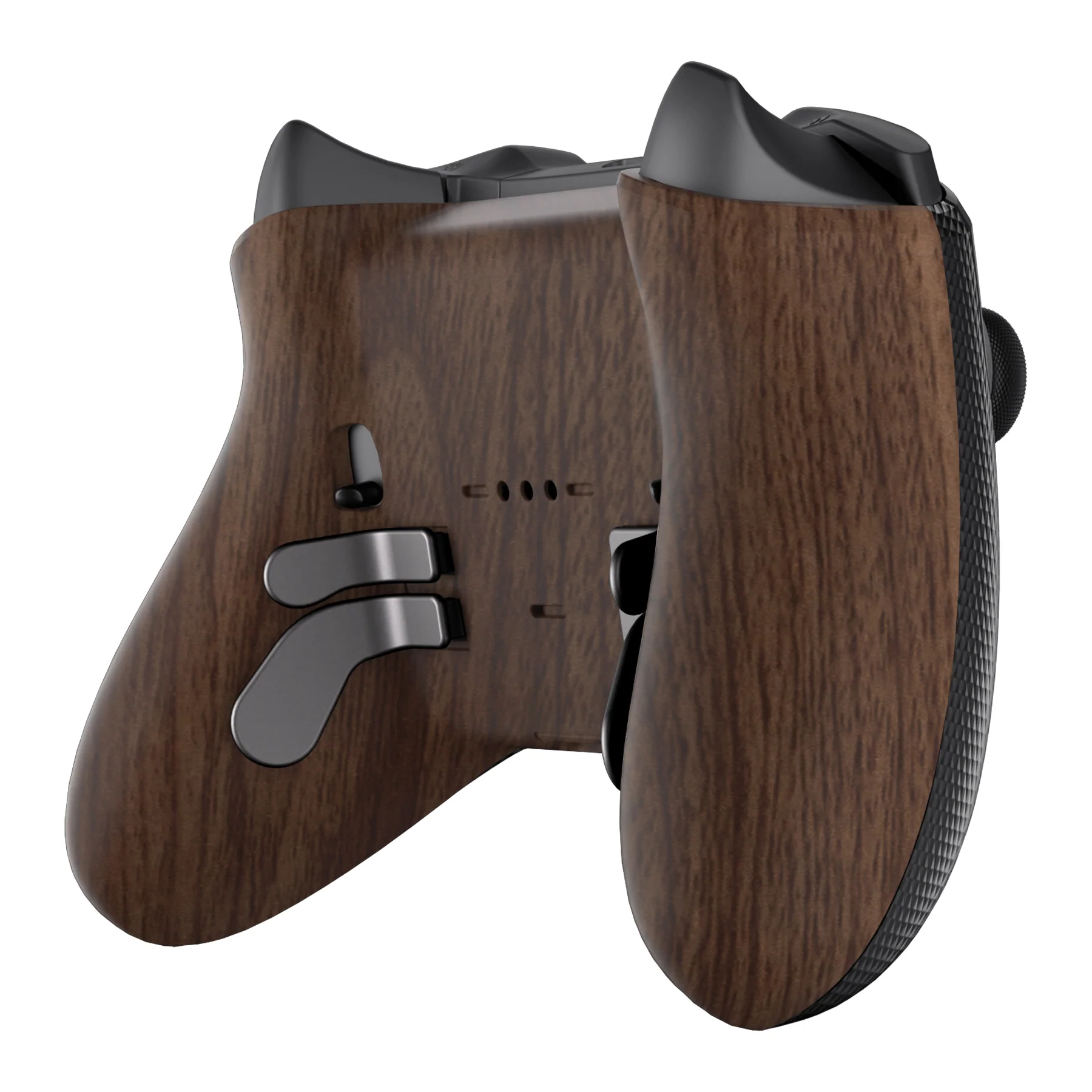 eXtremeRate Replacement Bottom Shell Case for Xbox Elite Series 2 & Elite Series 2 Core Controller Model 1797 - Wood Grain - Image 9