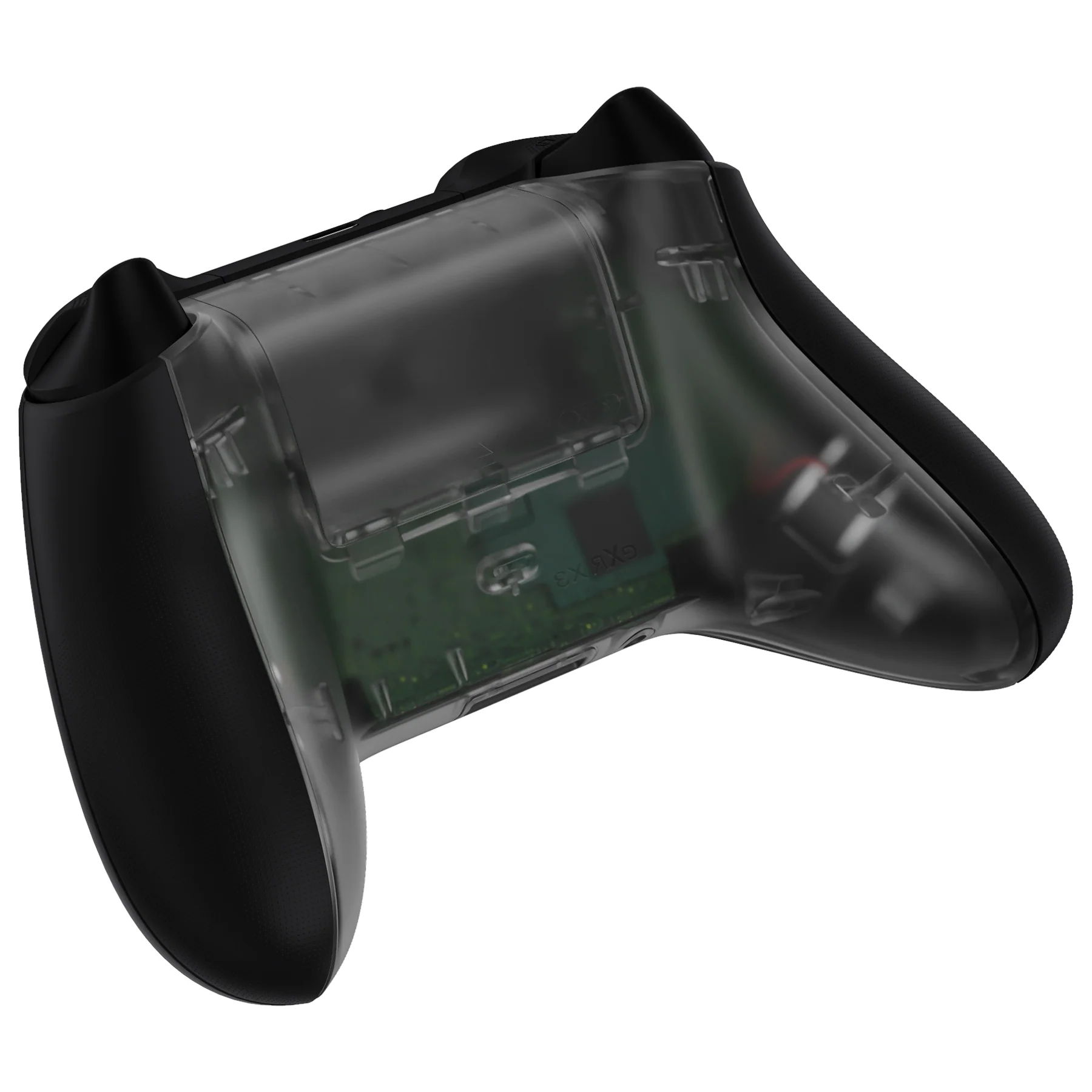 eXtremeRate Replacement Bottom Shell with Battery Cover for Xbox Series X & S Controller - Clear Black - Image 8