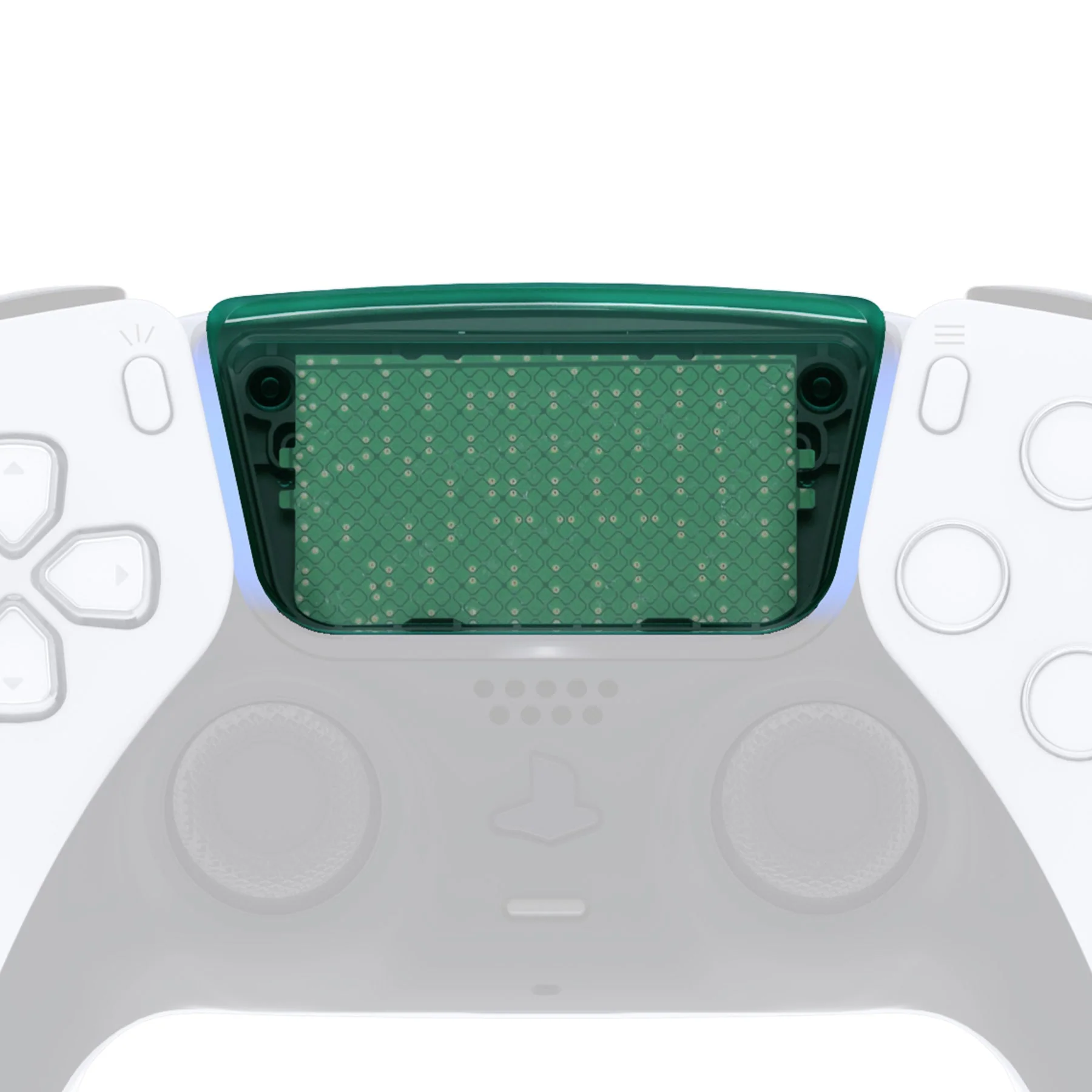 eXtremeRate Replacement Custom Touchpad Cover Compatible with PS5 Controller BDM-010/020/030/040/050/060 - Emerald Green - Image 4