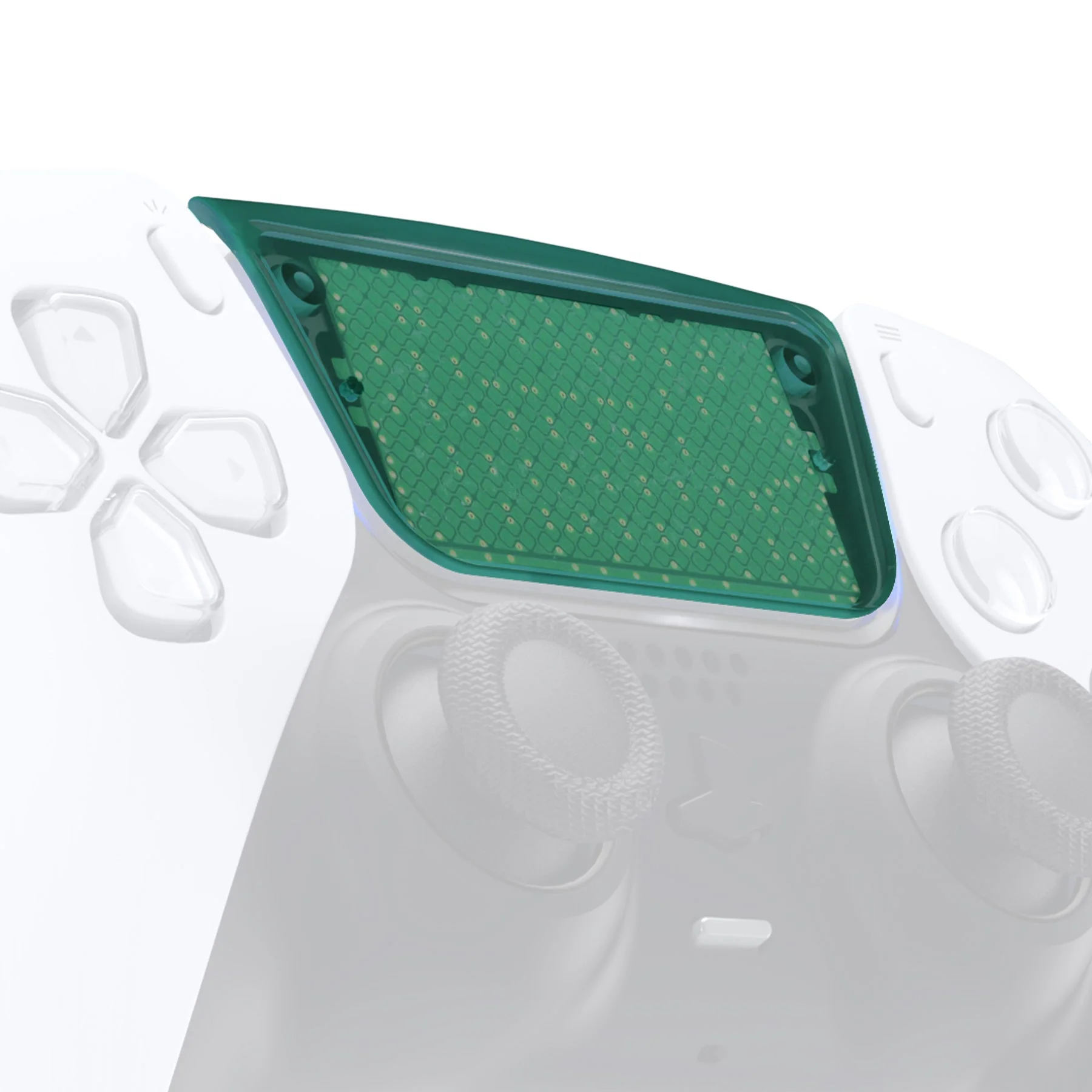 eXtremeRate Replacement Custom Touchpad Cover Compatible with PS5 Controller BDM-010/020/030/040/050/060 - Emerald Green - Image 5