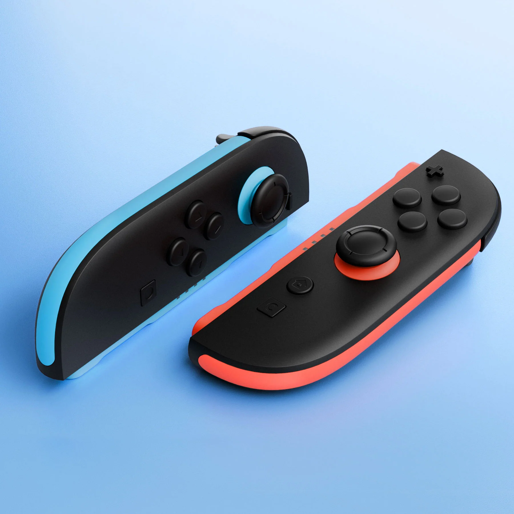 eXtremeRate Replacement Decorative Strips for Joycon 2 of Nintendo Switch 2 - Blue & Orange - Image 6