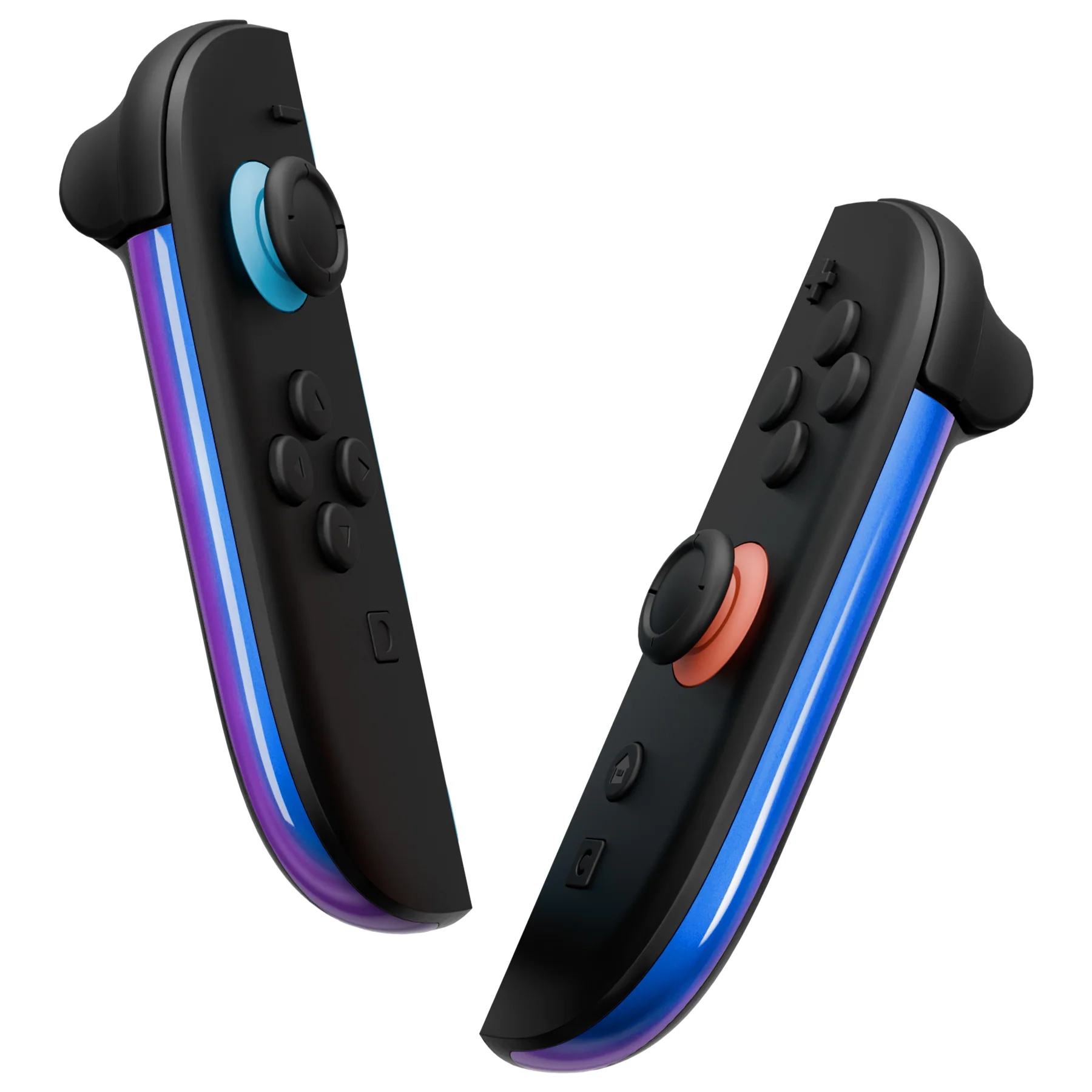 eXtremeRate Replacement Decorative Strips for Joycon 2 of Nintendo Switch 2 - Chameleon Purple Blue - Image 3