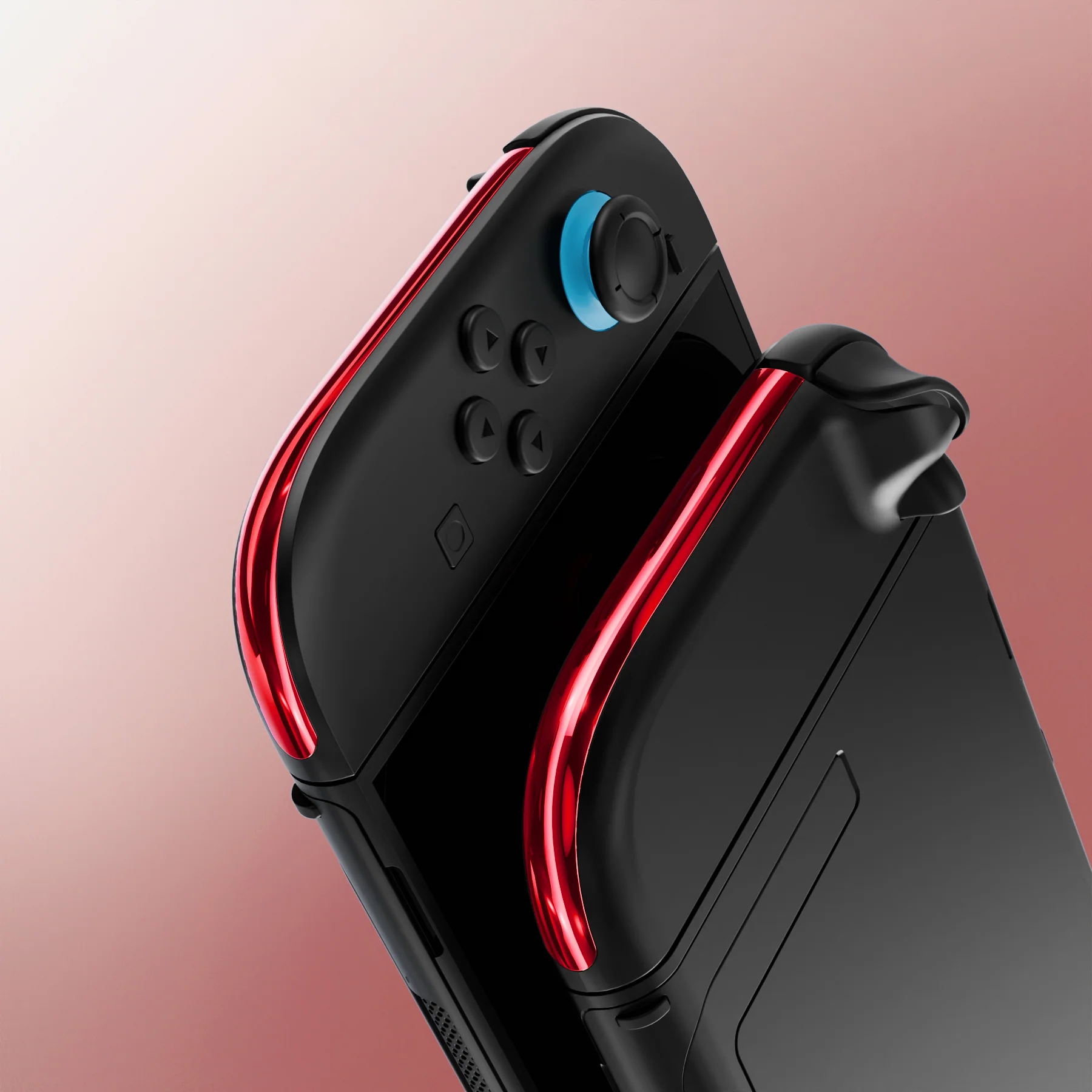 eXtremeRate Replacement Decorative Strips for Joycon 2 of Nintendo Switch 2 - Chrome Red - Image 7