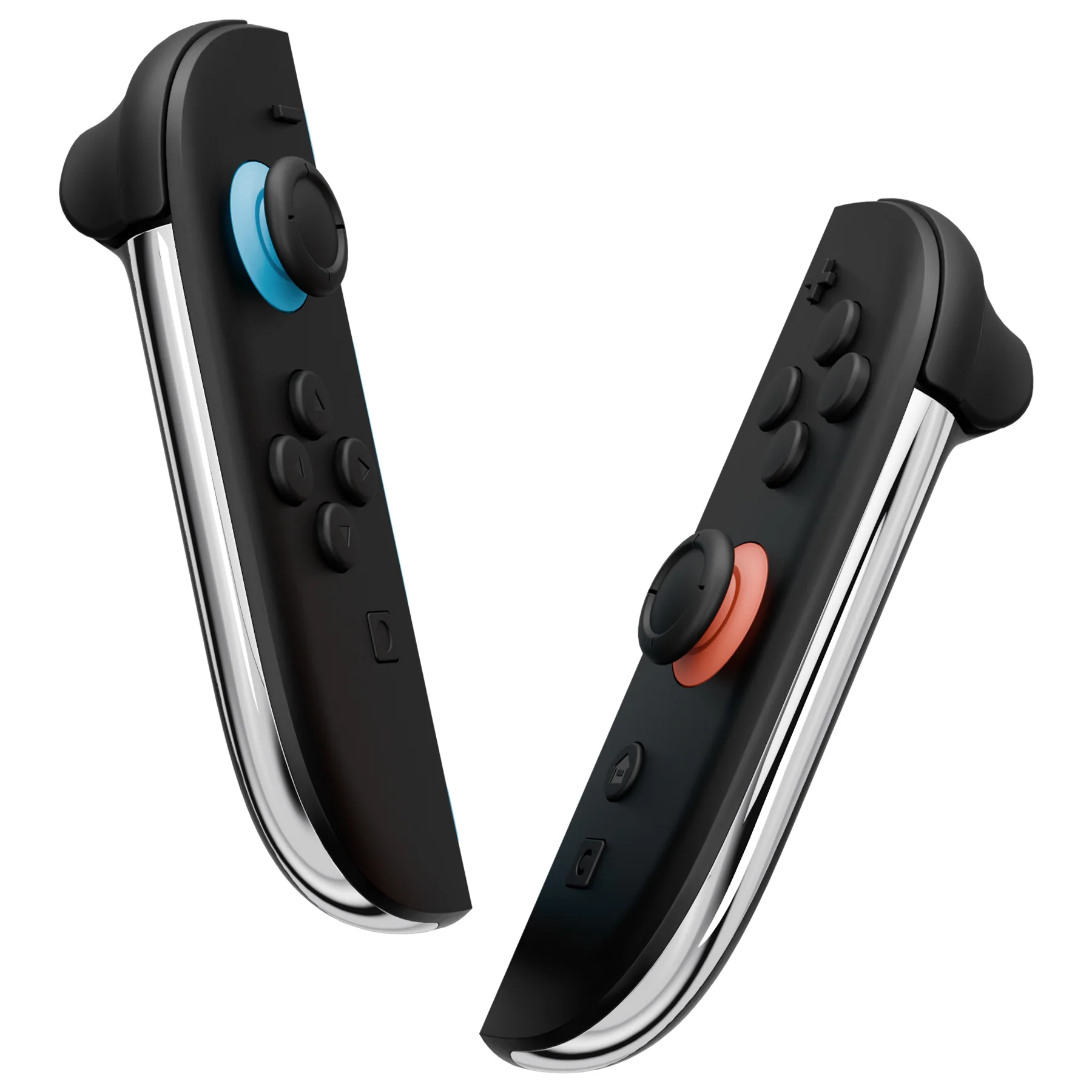 eXtremeRate Replacement Decorative Strips for Joycon 2 of Nintendo Switch 2 - Chrome Silver - Image 3