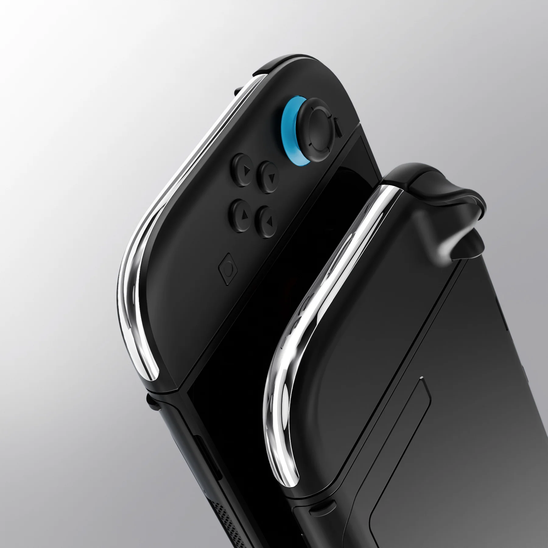eXtremeRate Replacement Decorative Strips for Joycon 2 of Nintendo Switch 2 - Chrome Silver - Image 7