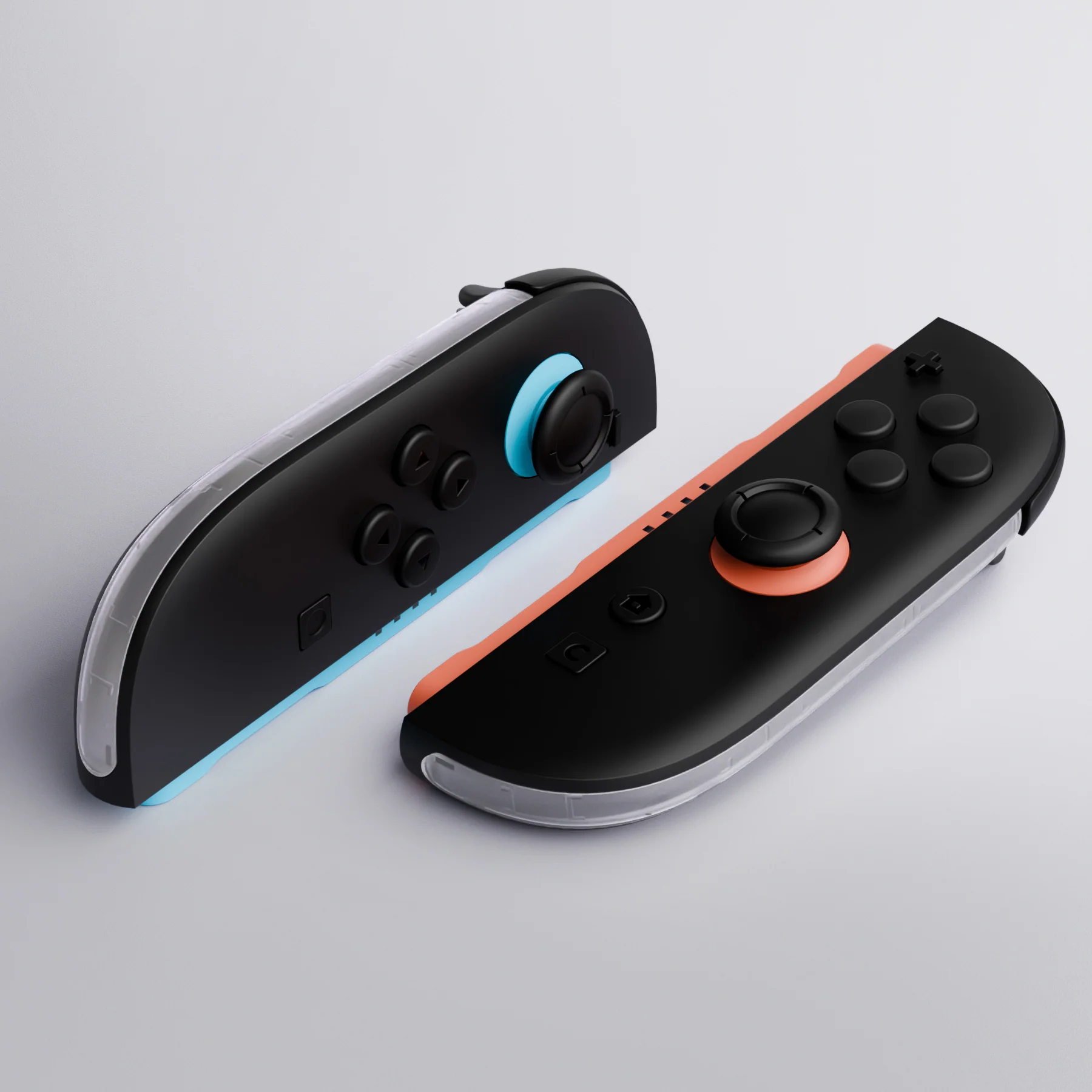 eXtremeRate Replacement Decorative Strips for Joycon 2 of Nintendo Switch 2 - Clear - Image 6