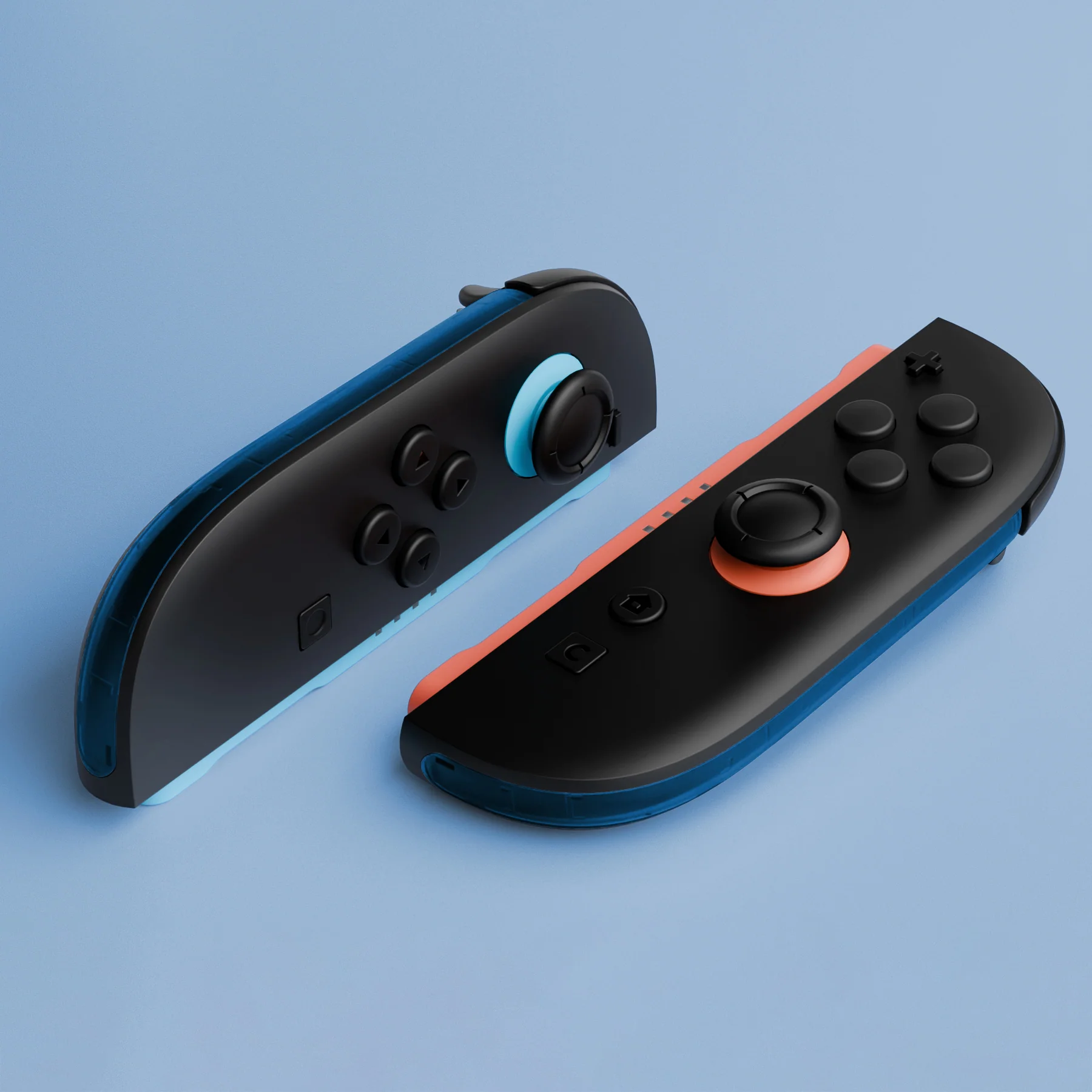eXtremeRate Replacement Decorative Strips for Joycon 2 of Nintendo Switch 2 - Clear Blue - Image 6