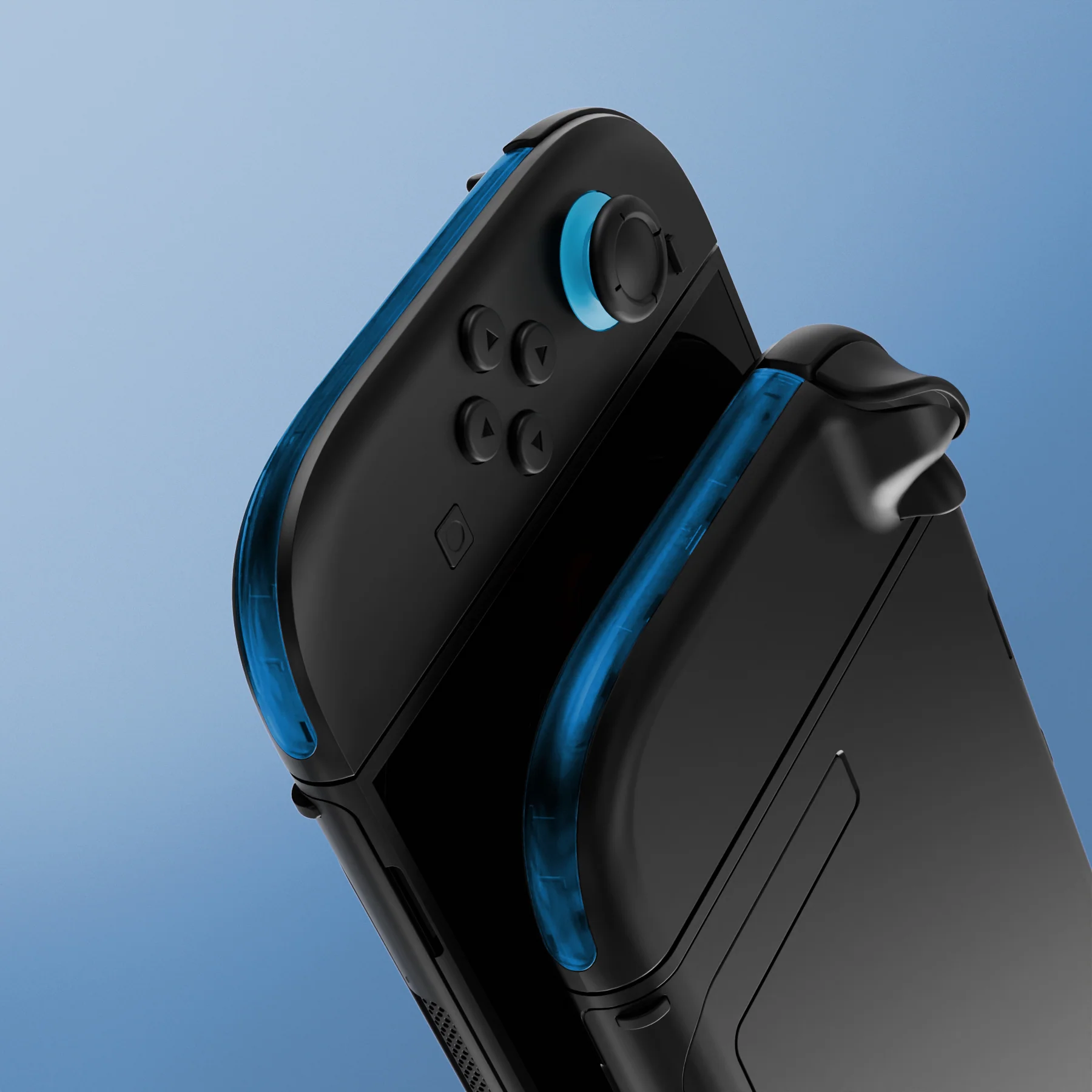 eXtremeRate Replacement Decorative Strips for Joycon 2 of Nintendo Switch 2 - Clear Blue - Image 7