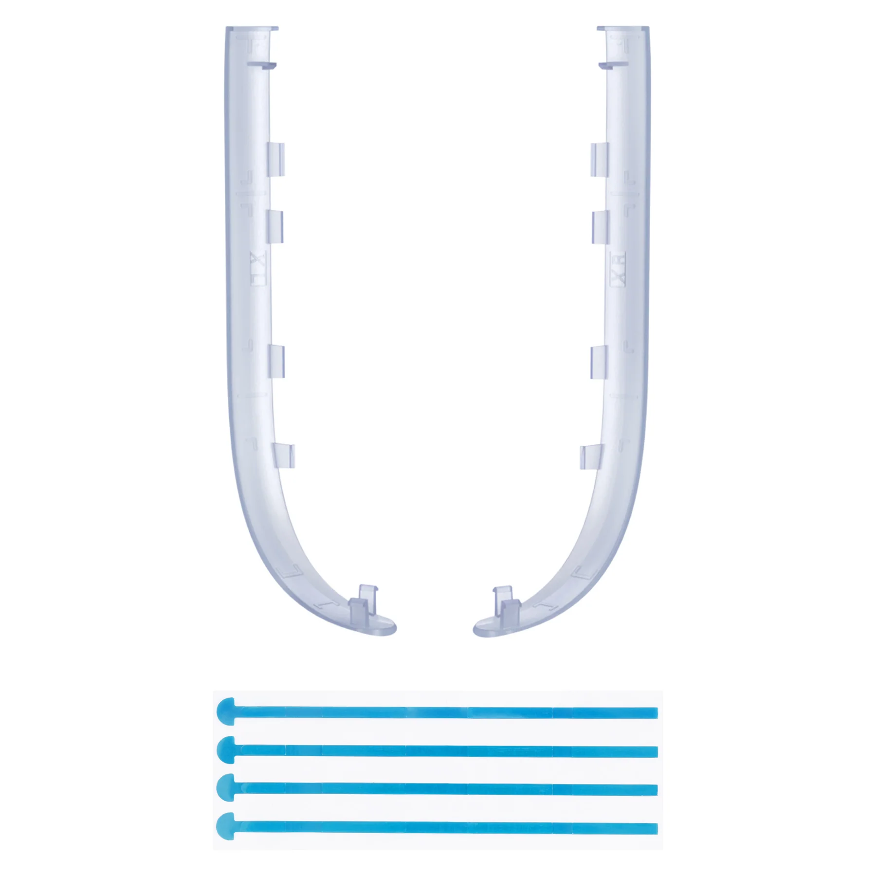 eXtremeRate Replacement Decorative Strips for Joycon 2 of Nintendo Switch 2 - Clear Glacier Blue - Image 2
