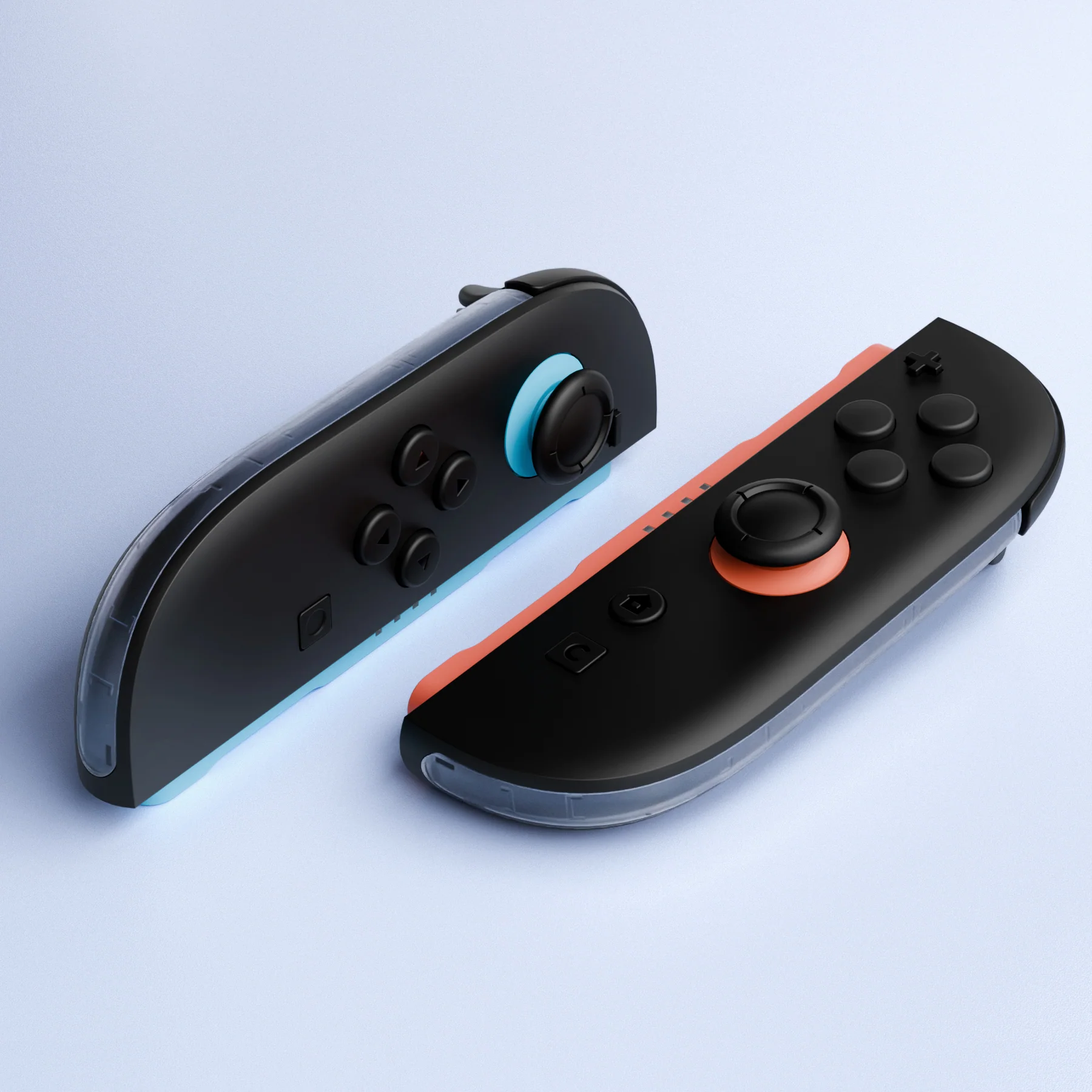 eXtremeRate Replacement Decorative Strips for Joycon 2 of Nintendo Switch 2 - Clear Glacier Blue - Image 6
