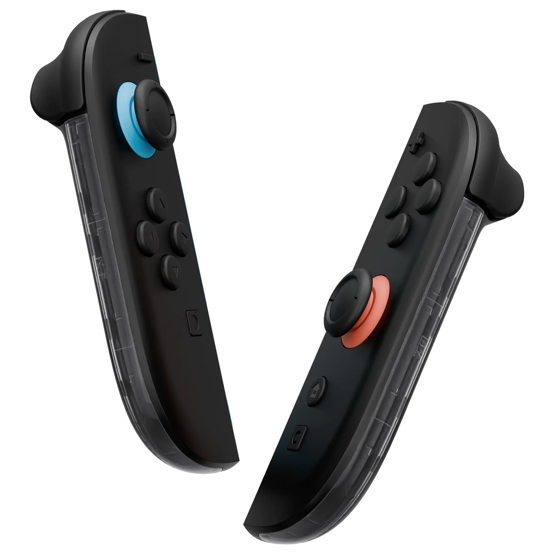eXtremeRate Replacement Decorative Strips for Joycon 2 of Nintendo Switch 2 - Clear Slate Black - Image 3