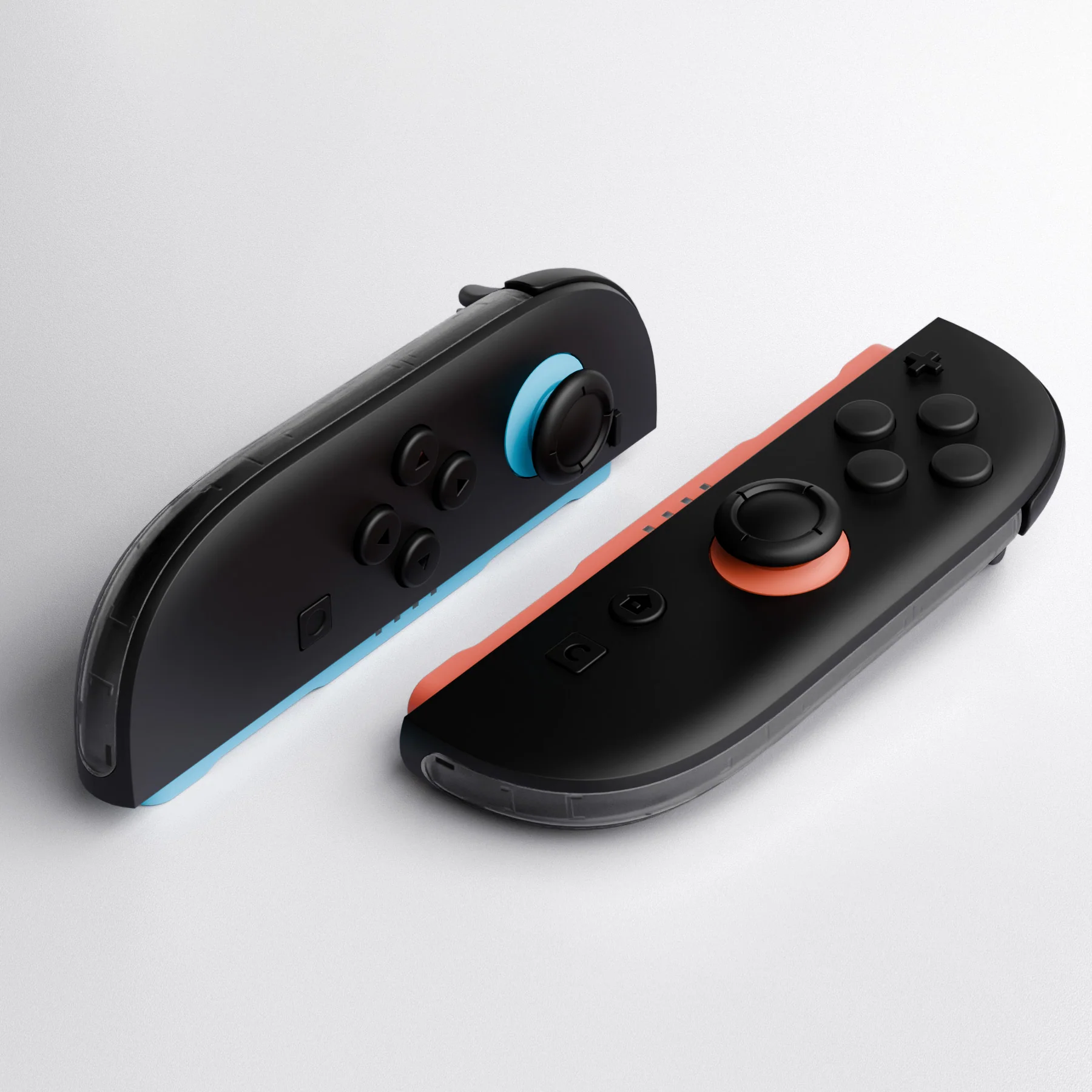 eXtremeRate Replacement Decorative Strips for Joycon 2 of Nintendo Switch 2 - Clear Slate Black - Image 6