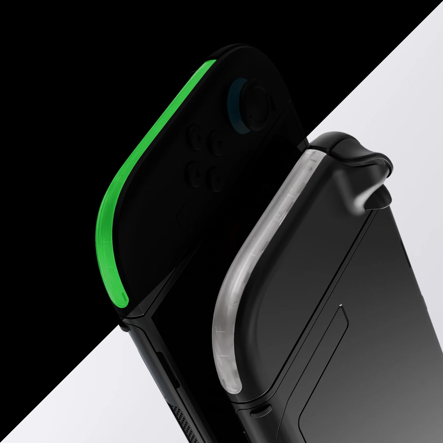 eXtremeRate Replacement Decorative Strips for Joycon 2 of Nintendo Switch 2 - Glow in Dark - Green - Image 7