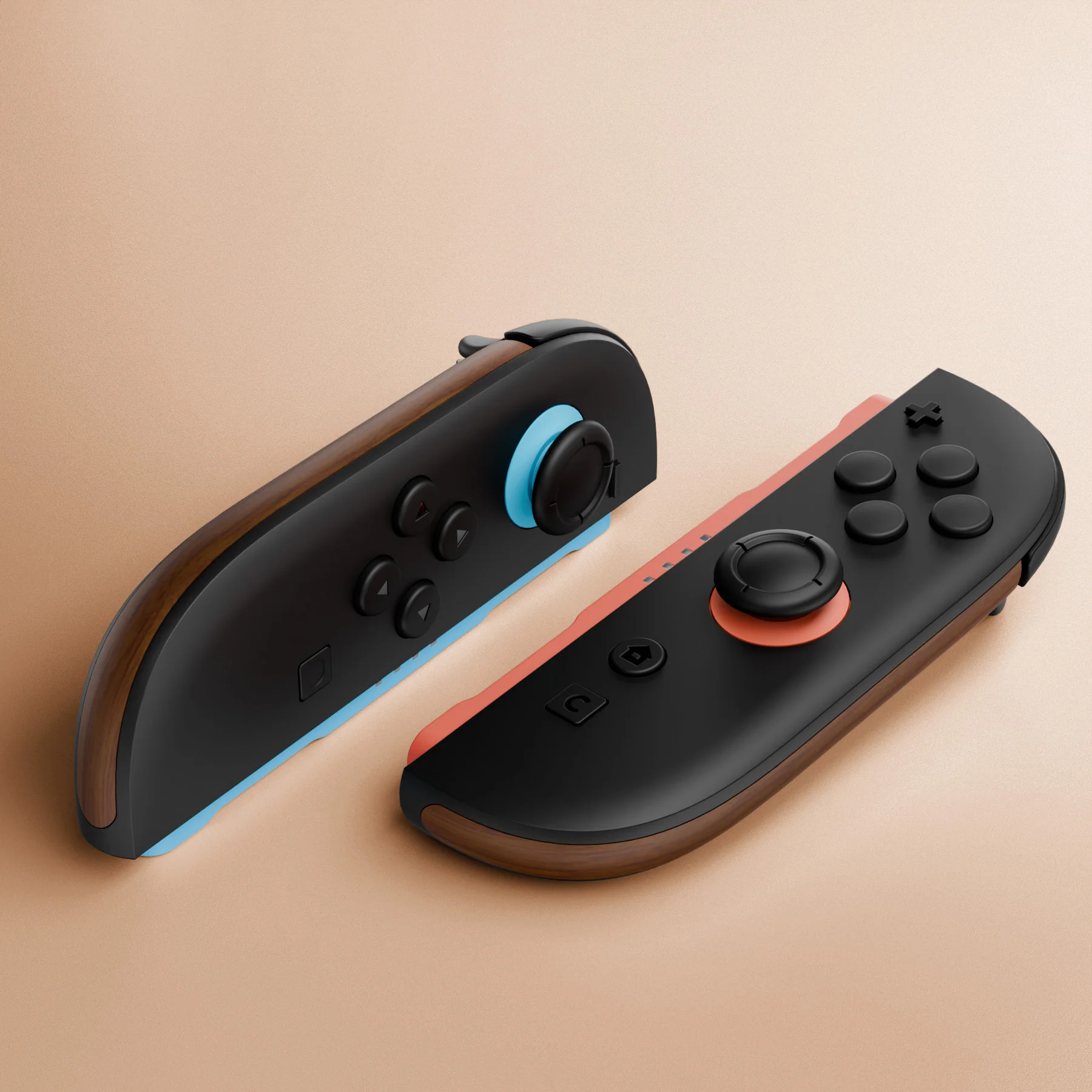 eXtremeRate Replacement Decorative Strips for Joycon 2 of Nintendo Switch 2 - Wood Grain - Image 6