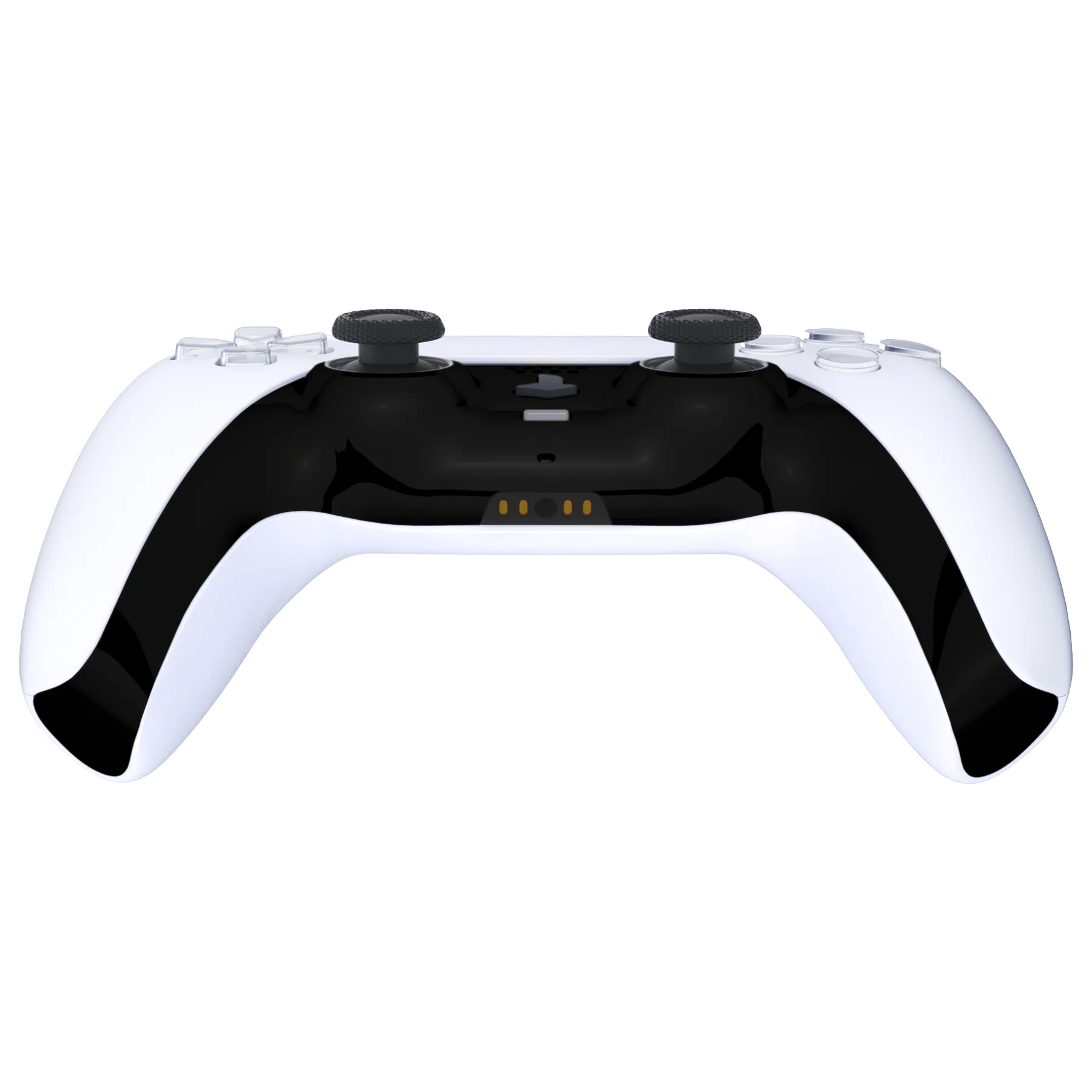 eXtremeRate Replacement Decorative Trim Shell with Accent Rings Compatible with PS5 Controller BDM-010/020/030/040/050 - Chrome Black - Image 6
