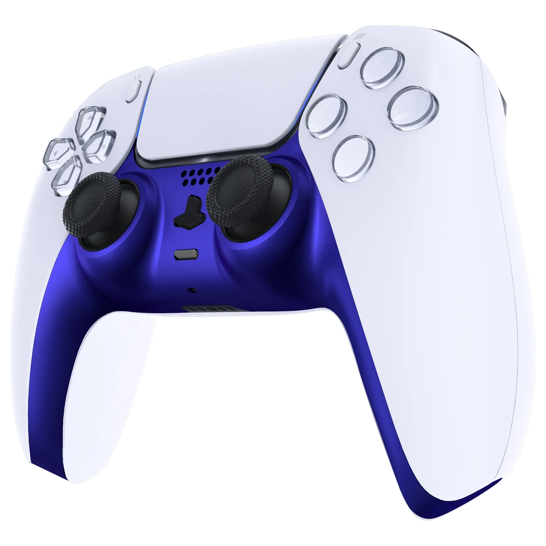 eXtremeRate Replacement Decorative Trim Shell with Accent Rings Compatible with PS5 Controller BDM-010/020/030/040/050 - Cobalt Blue - Image 4