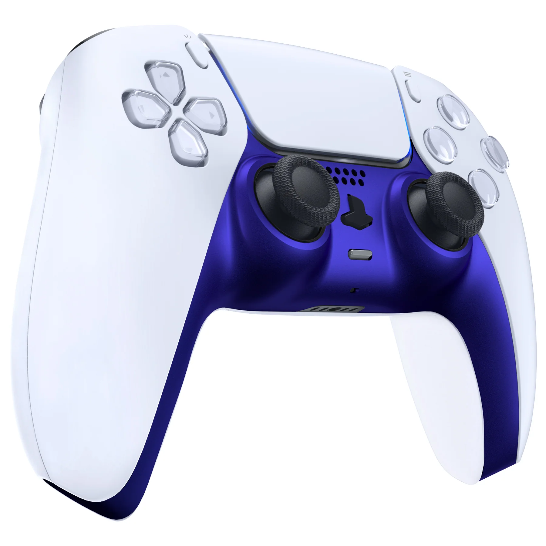 eXtremeRate Replacement Decorative Trim Shell with Accent Rings Compatible with PS5 Controller BDM-010/020/030/040/050 - Cobalt Blue - Image 5