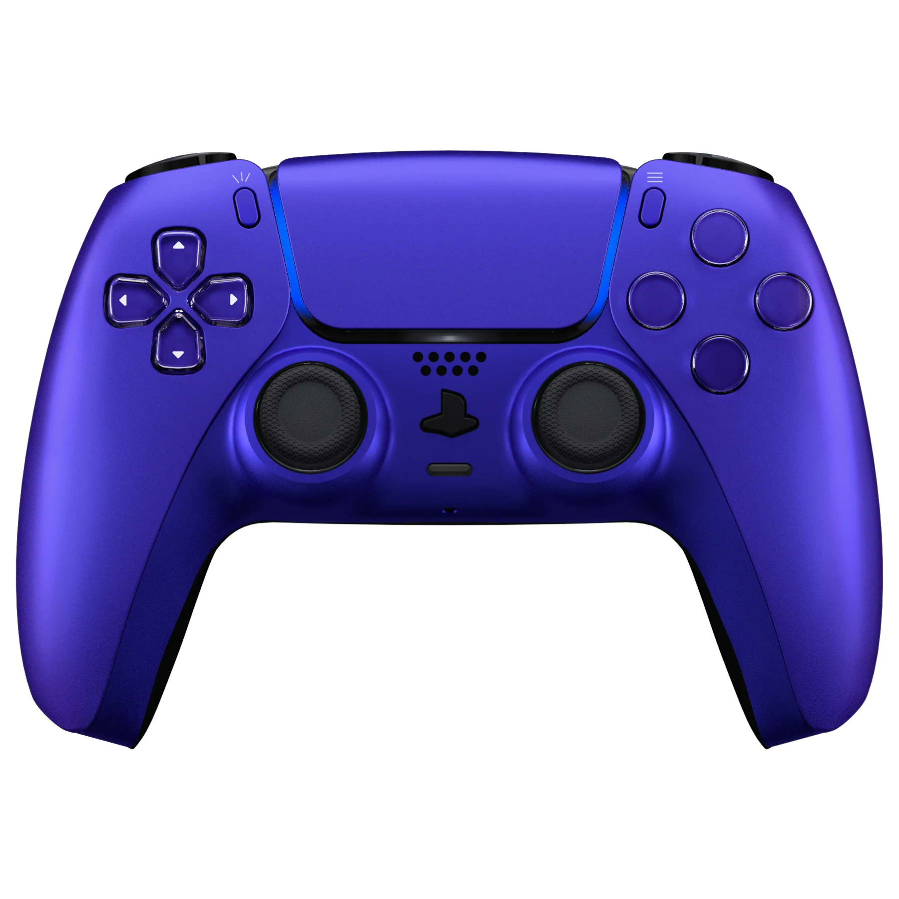 eXtremeRate Replacement Decorative Trim Shell with Accent Rings Compatible with PS5 Controller BDM-010/020/030/040/050 - Cobalt Blue - Image 7