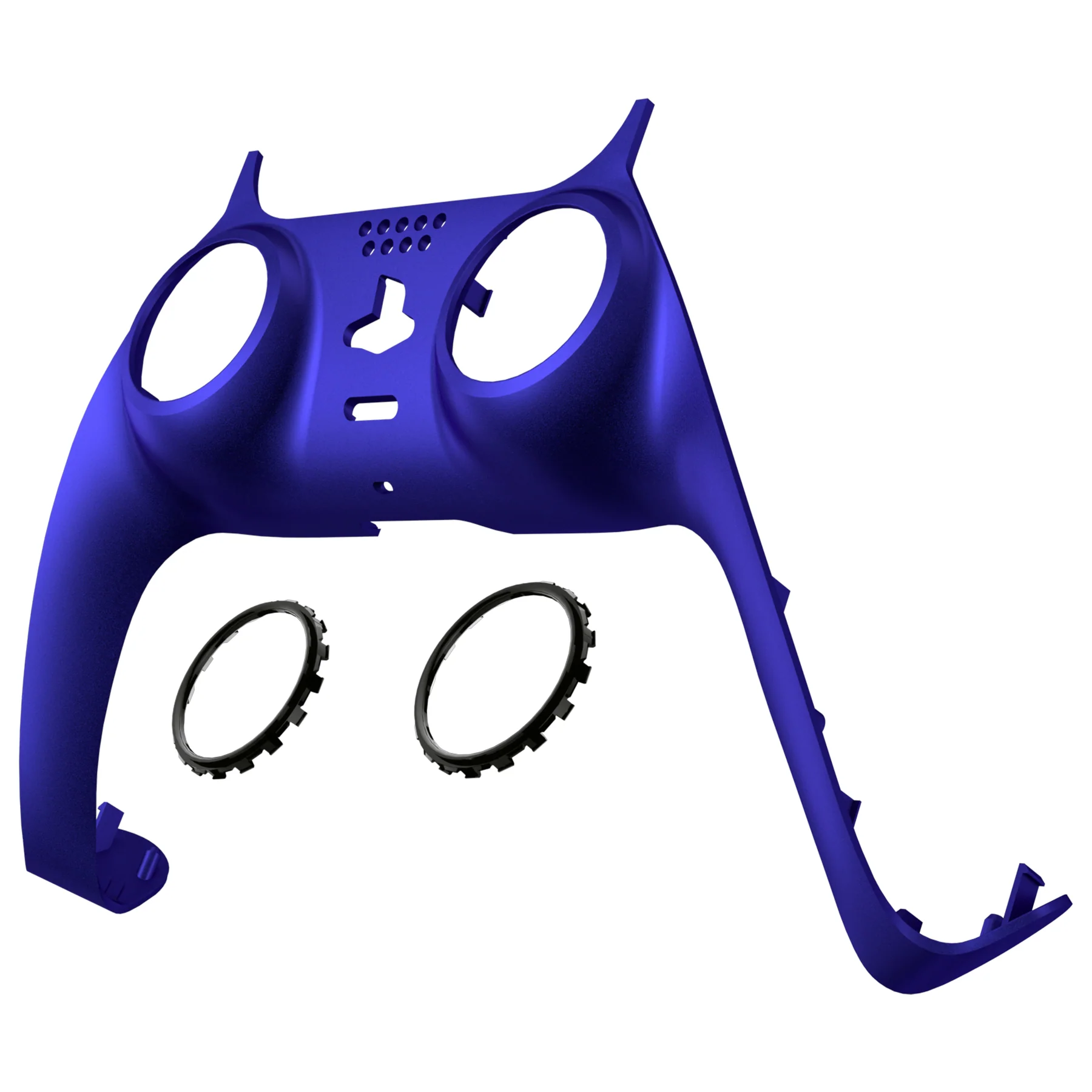eXtremeRate Replacement Decorative Trim Shell with Accent Rings Compatible with PS5 Controller BDM-010/020/030/040/050 - Cobalt Blue - Image 8