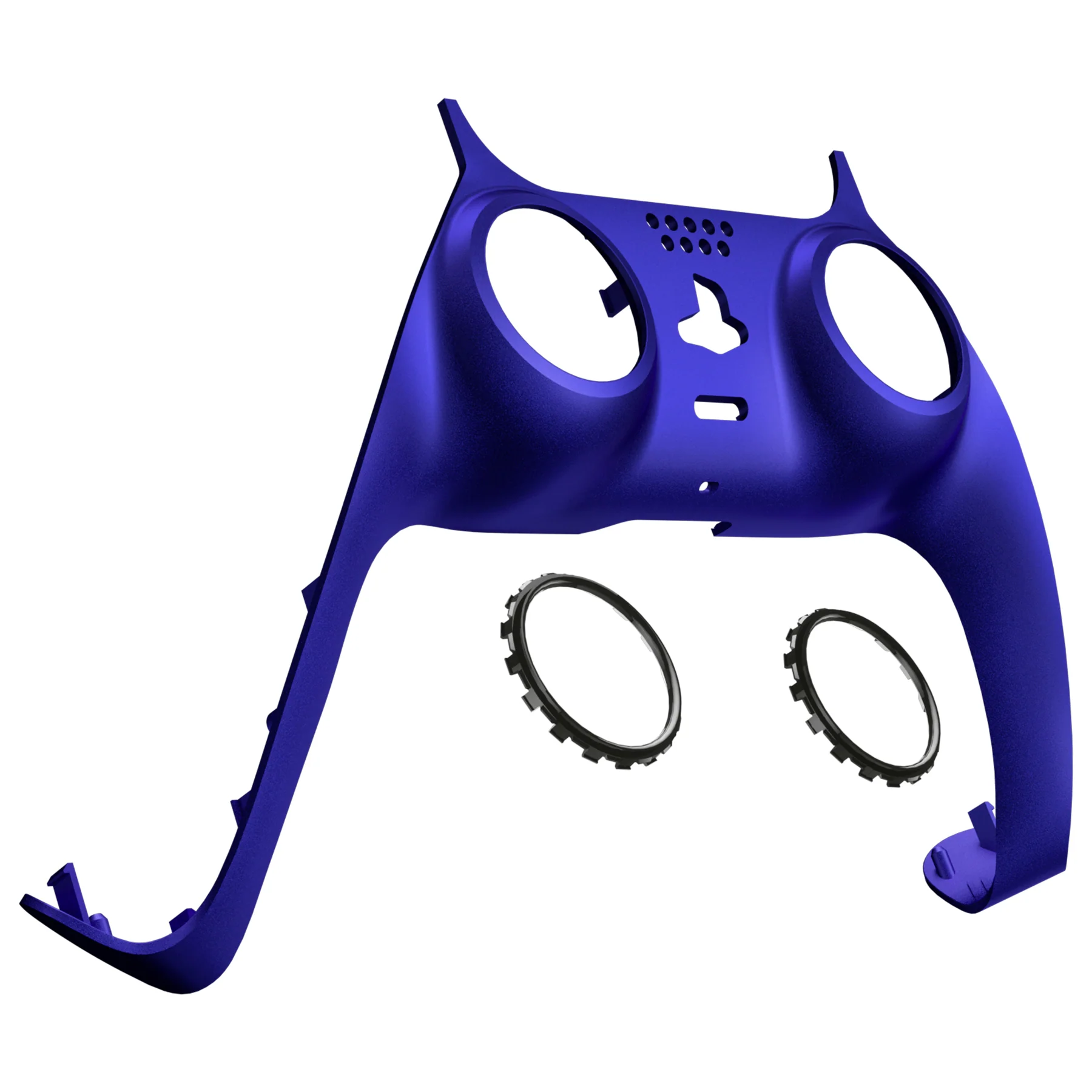 eXtremeRate Replacement Decorative Trim Shell with Accent Rings Compatible with PS5 Controller BDM-010/020/030/040/050 - Cobalt Blue - Image 9