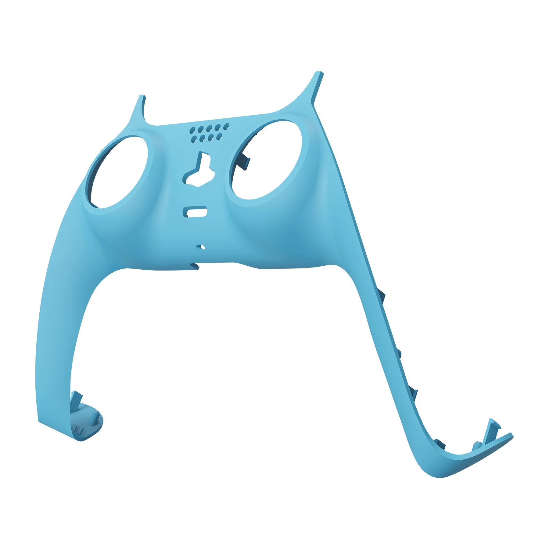 eXtremeRate Replacement Decorative Trim Shell with Accent Rings Compatible with PS5 Controller BDM-010/020/030/040/050 - Heaven Blue - Image 8
