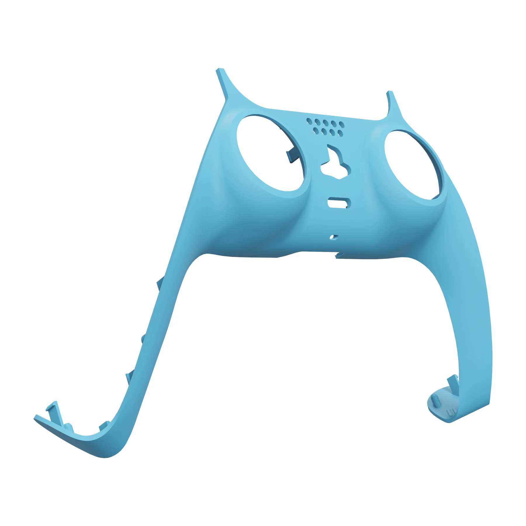eXtremeRate Replacement Decorative Trim Shell with Accent Rings Compatible with PS5 Controller BDM-010/020/030/040/050 - Heaven Blue - Image 9