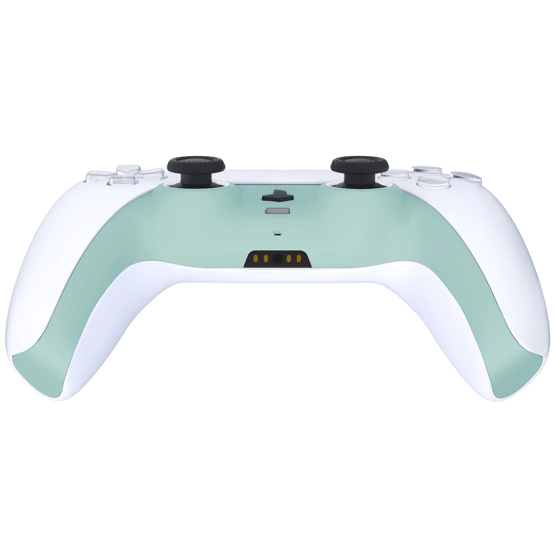 eXtremeRate Replacement Decorative Trim Shell with Accent Rings Compatible with PS5 Controller BDM-010/020/030/040/050 - Light Cyan - Image 6
