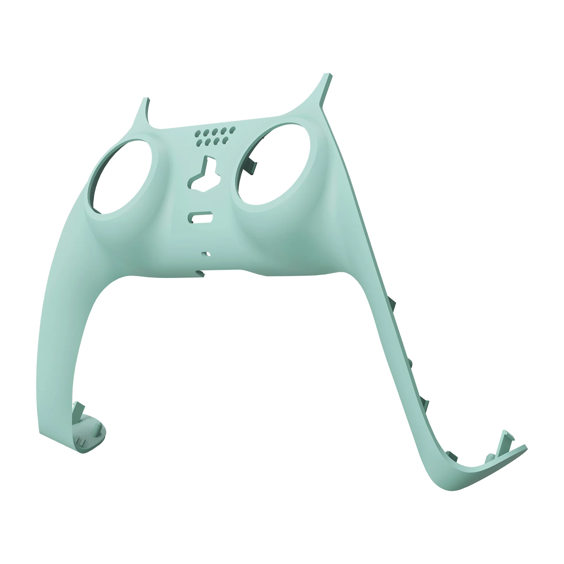 eXtremeRate Replacement Decorative Trim Shell with Accent Rings Compatible with PS5 Controller BDM-010/020/030/040/050 - Light Cyan - Image 8