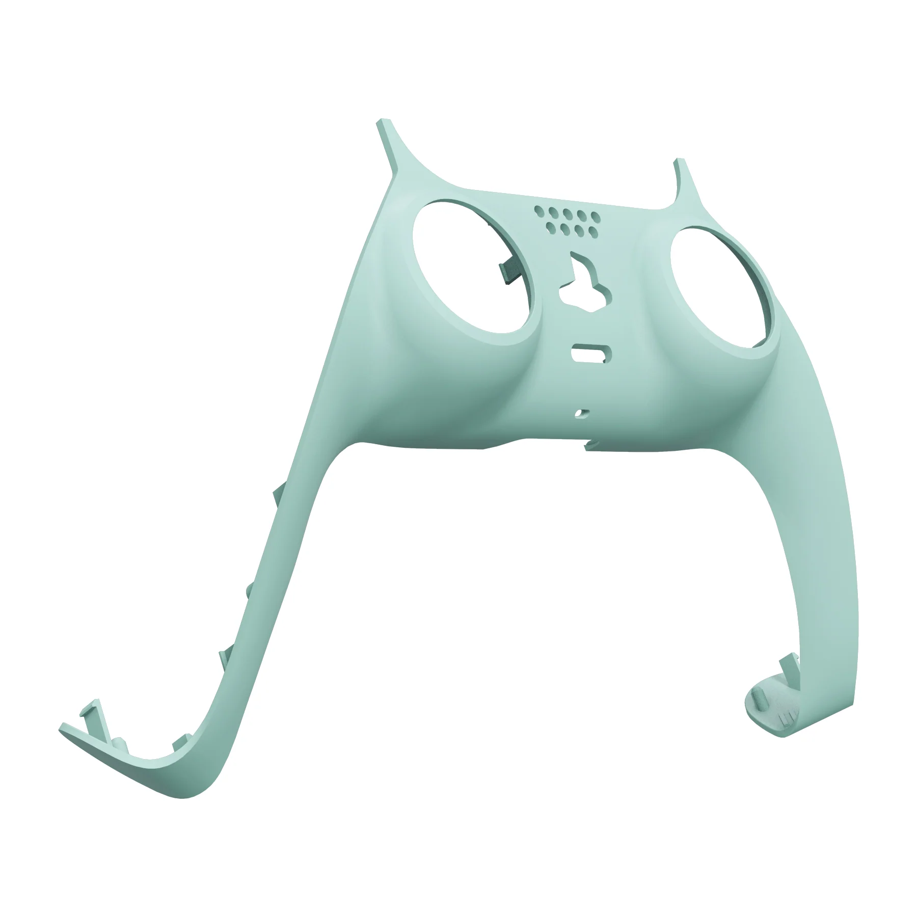 eXtremeRate Replacement Decorative Trim Shell with Accent Rings Compatible with PS5 Controller BDM-010/020/030/040/050 - Light Cyan - Image 9