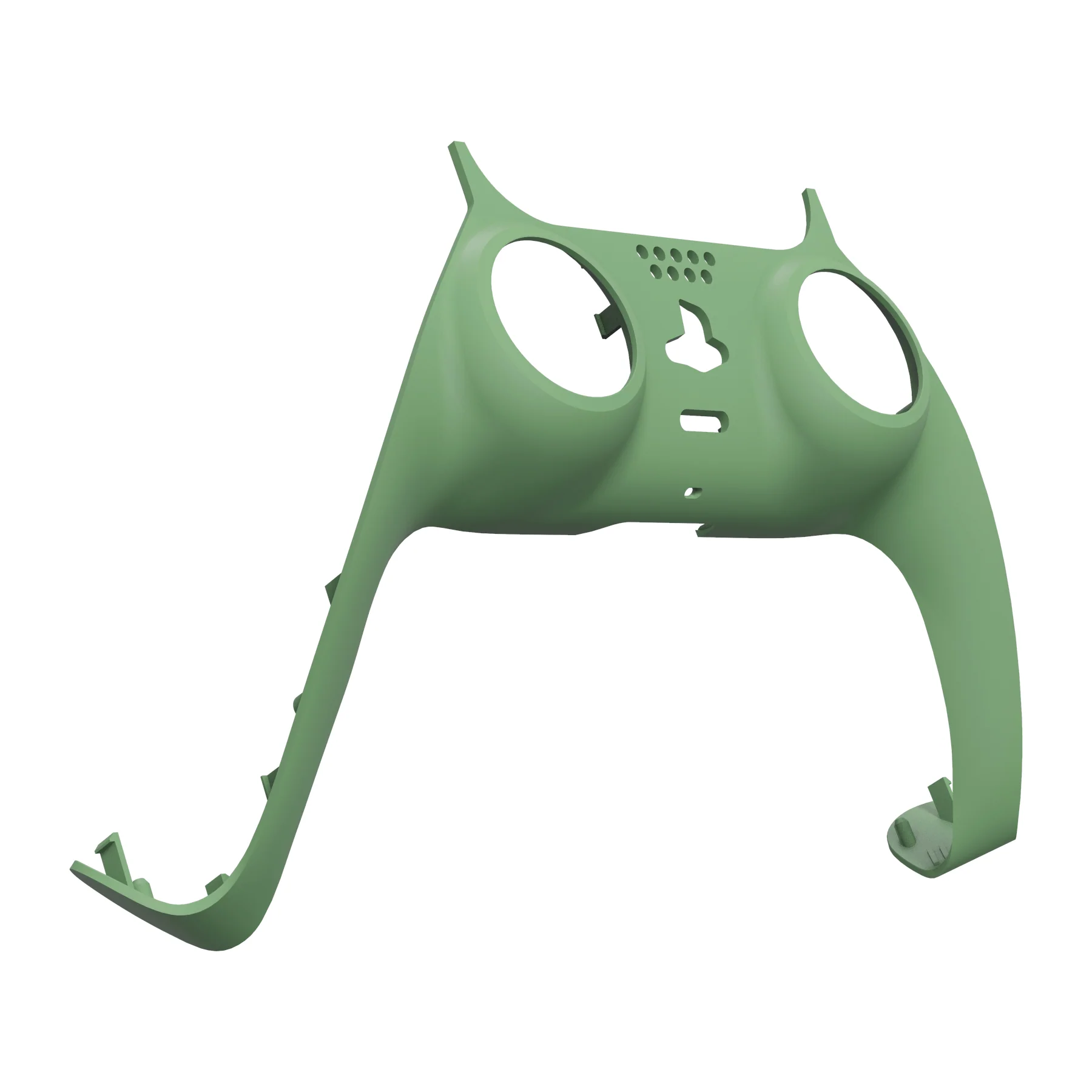 eXtremeRate Replacement Decorative Trim Shell with Accent Rings Compatible with PS5 Controller BDM-010/020/030/040/050 - Matcha Green - Image 9