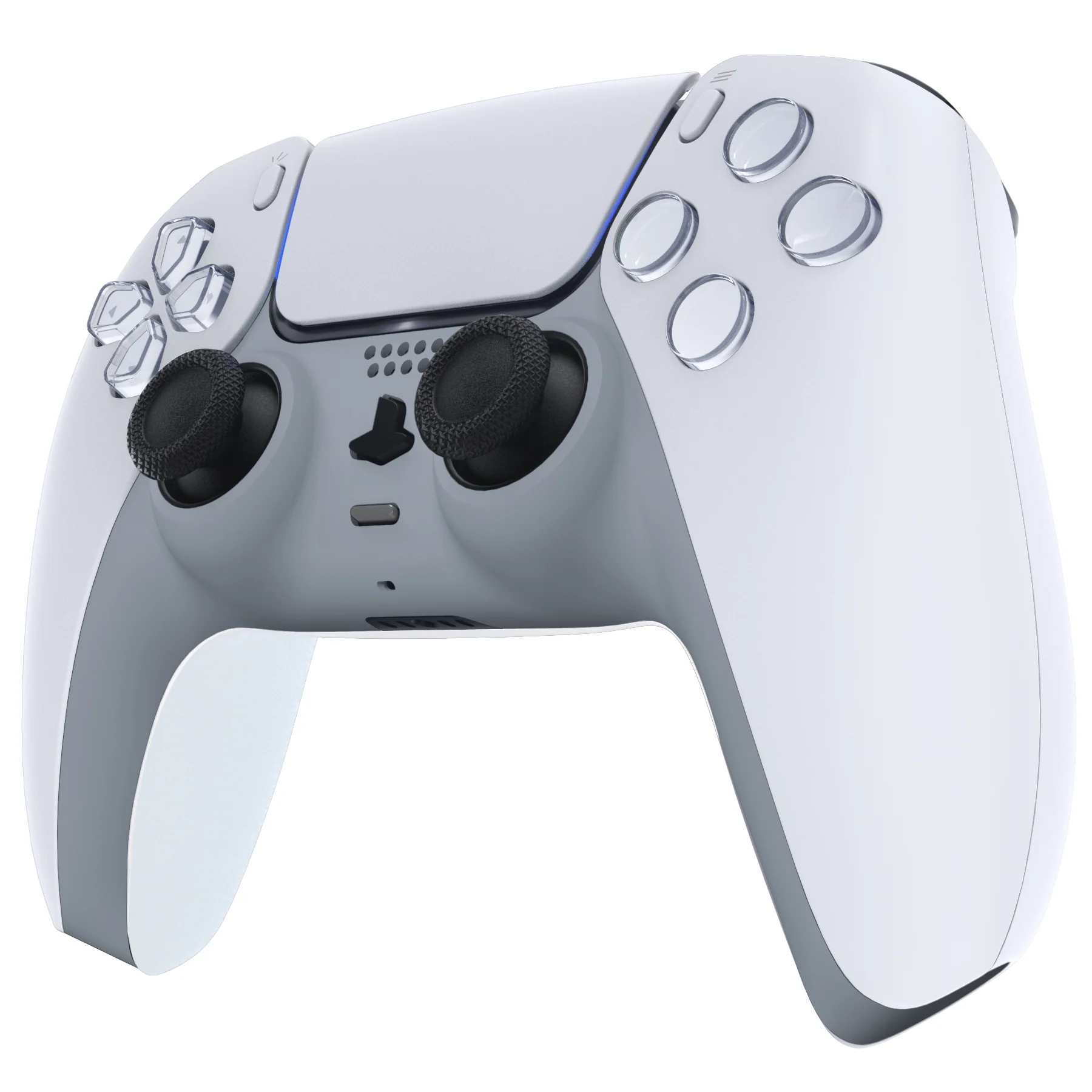 eXtremeRate Replacement Decorative Trim Shell with Accent Rings Compatible with PS5 Controller BDM-010/020/030/040/050 - New Hope Gray - Image 4
