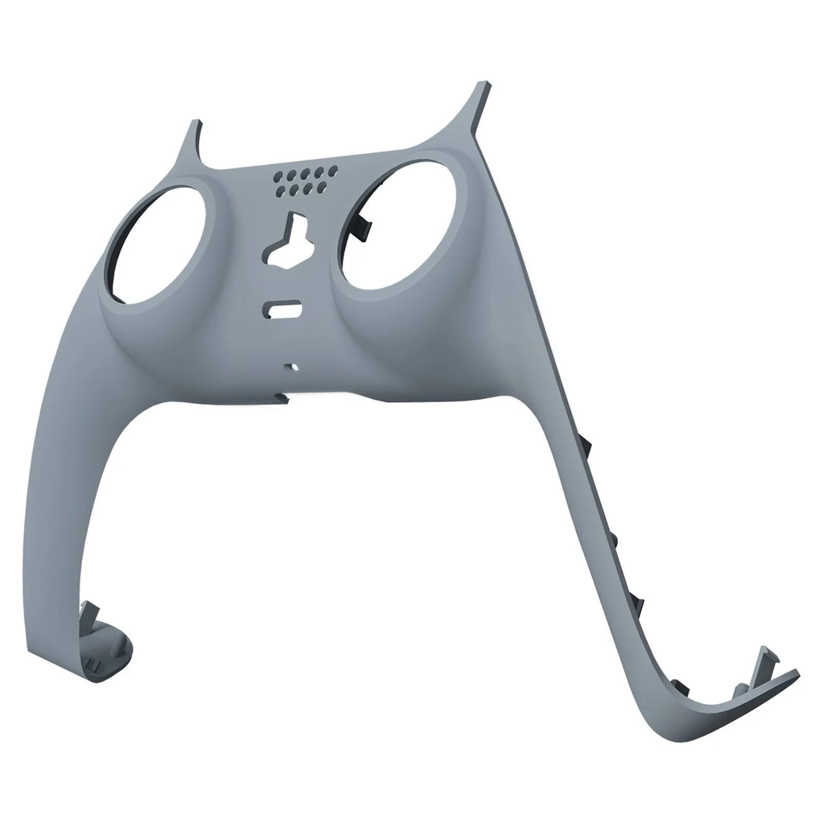 eXtremeRate Replacement Decorative Trim Shell with Accent Rings Compatible with PS5 Controller BDM-010/020/030/040/050 - New Hope Gray - Image 8