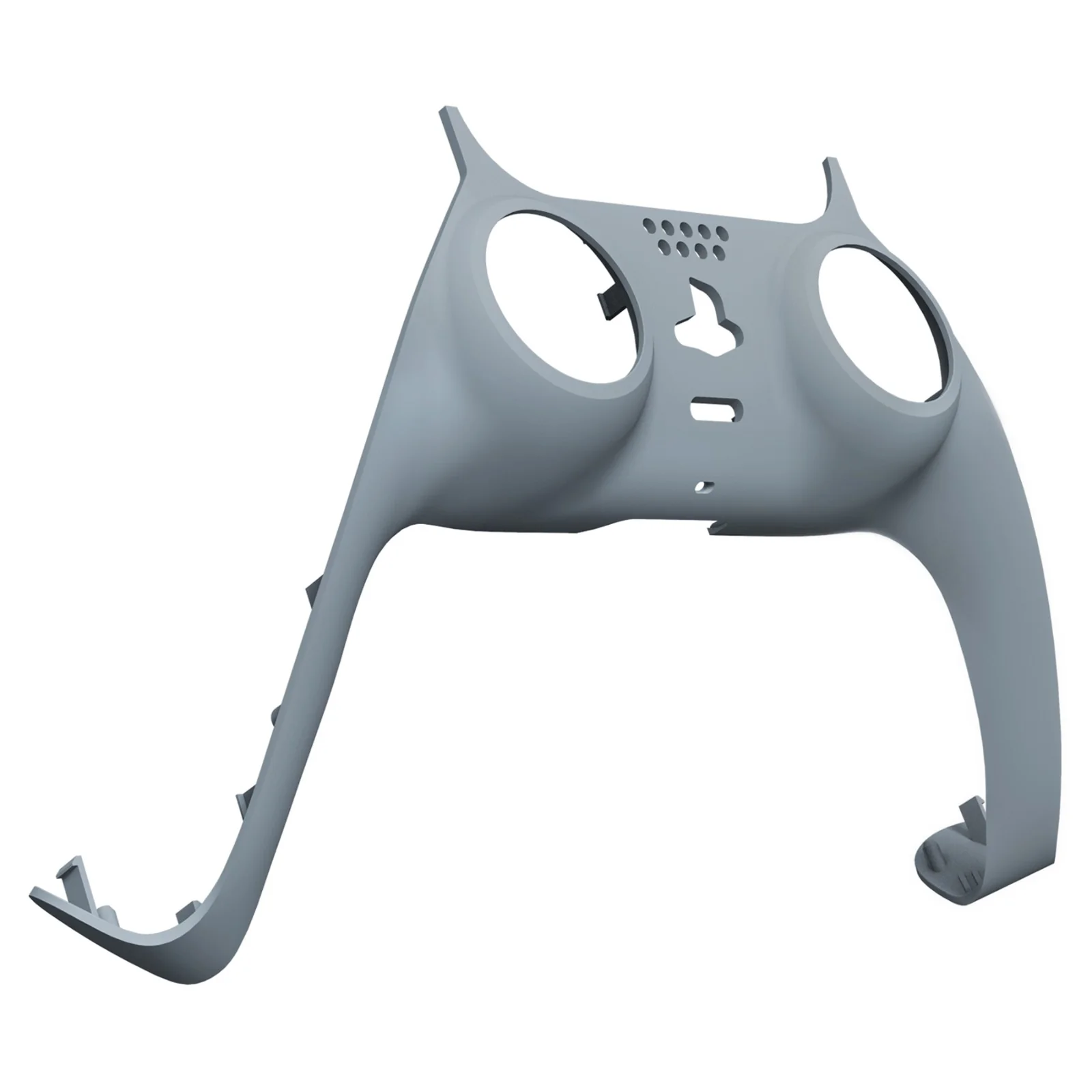 eXtremeRate Replacement Decorative Trim Shell with Accent Rings Compatible with PS5 Controller BDM-010/020/030/040/050 - New Hope Gray - Image 9