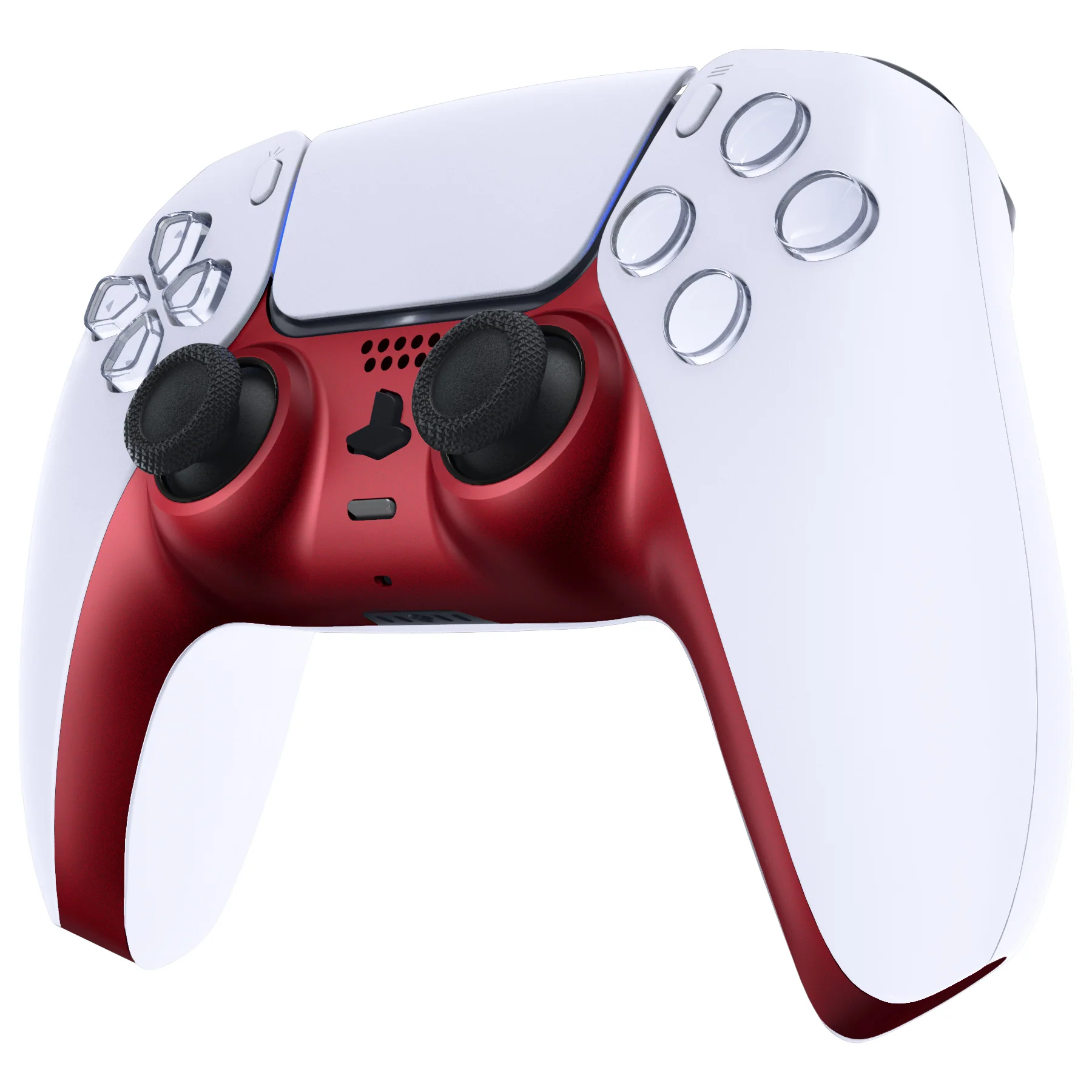 eXtremeRate Replacement Decorative Trim Shell with Accent Rings Compatible with PS5 Controller BDM-010/020/030/040/050 - Volcanic Red - Image 4