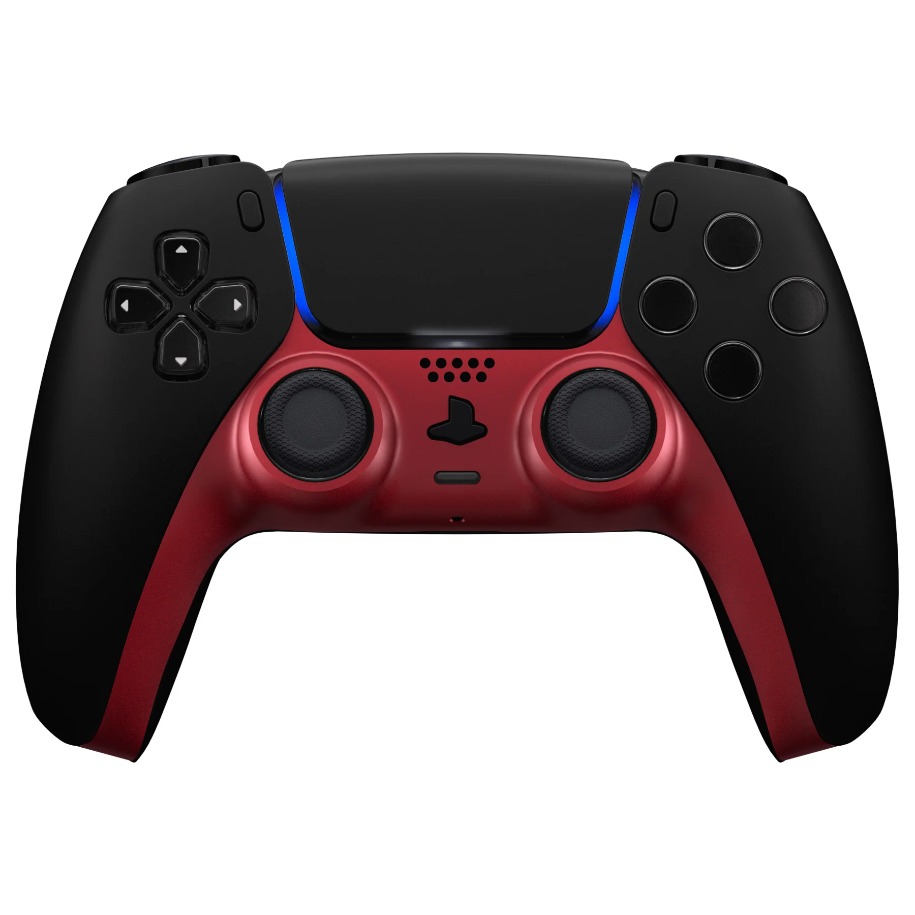 eXtremeRate Replacement Decorative Trim Shell with Accent Rings Compatible with PS5 Controller BDM-010/020/030/040/050 - Volcanic Red - Image 6