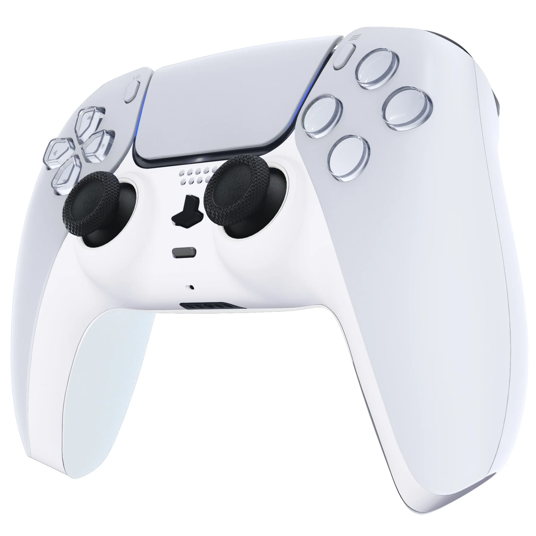 eXtremeRate Replacement Decorative Trim Shell with Accent Rings Compatible with PS5 Controller BDM-010/020/030/040/050 - White - Image 4