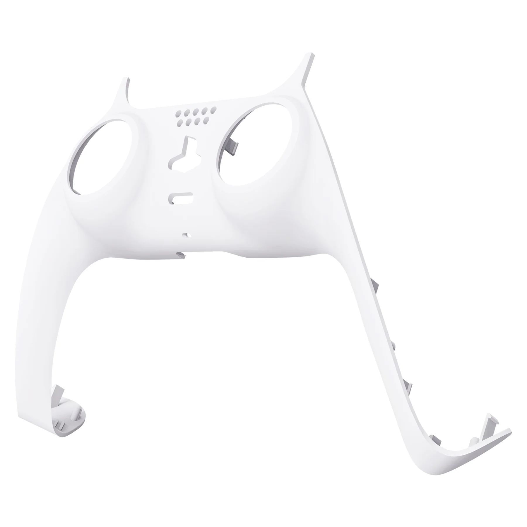 eXtremeRate Replacement Decorative Trim Shell with Accent Rings Compatible with PS5 Controller BDM-010/020/030/040/050 - White - Image 8